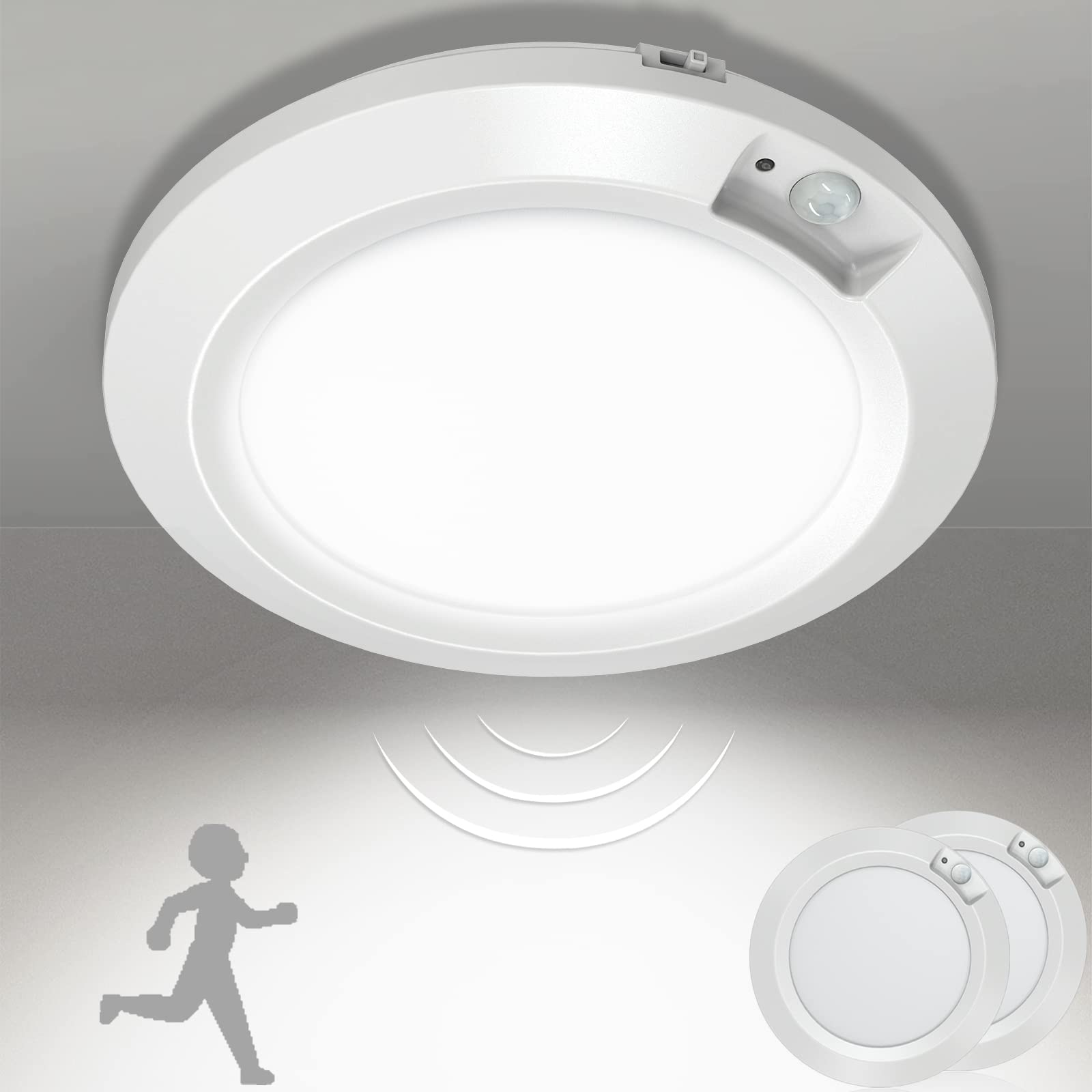 Bemexred Plafoniere LED a Batteria con Sensore di Movimento