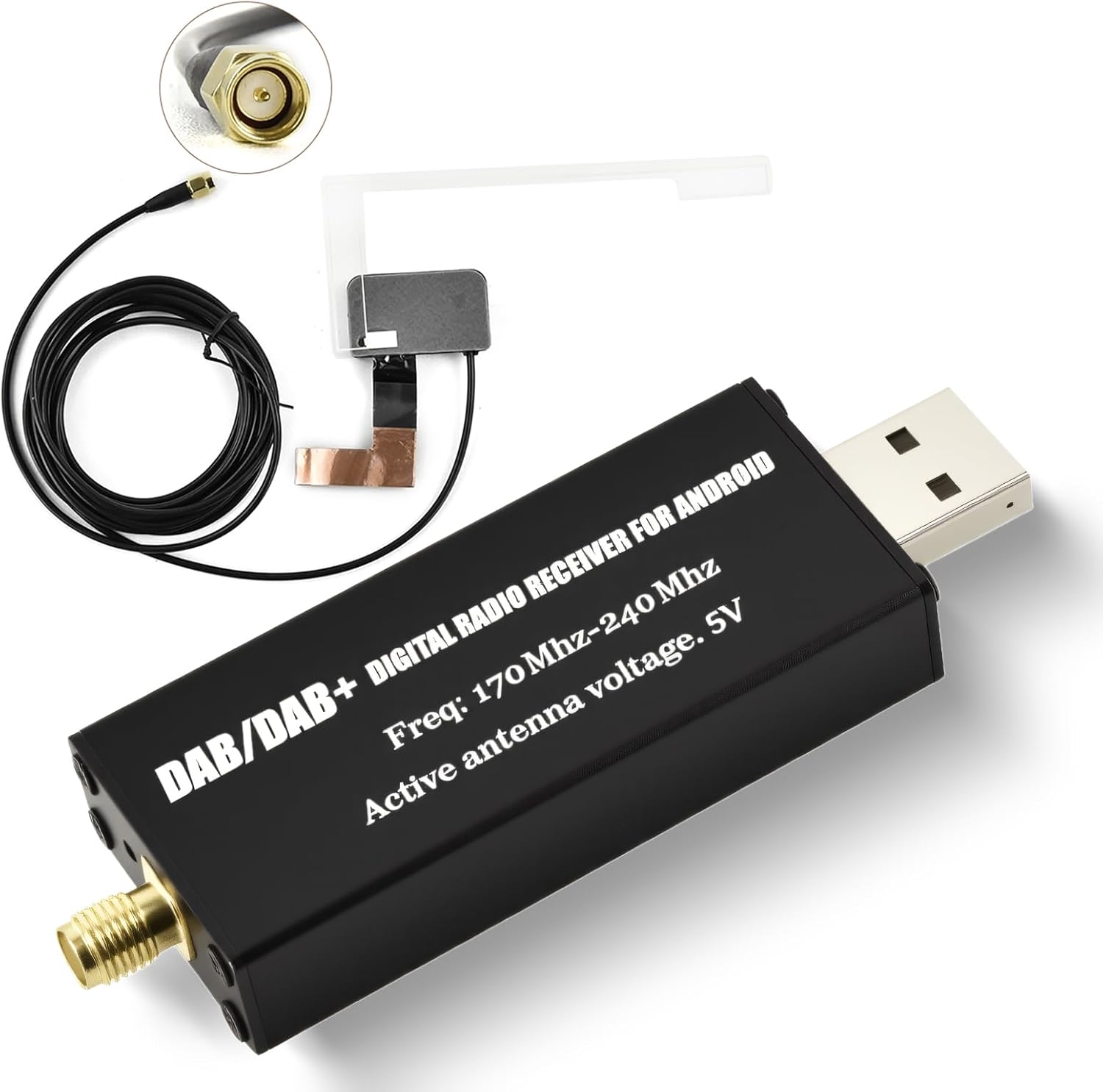 Hodozzy Adattatore DAB/DAB+ per Auto USB Android - immagine 1