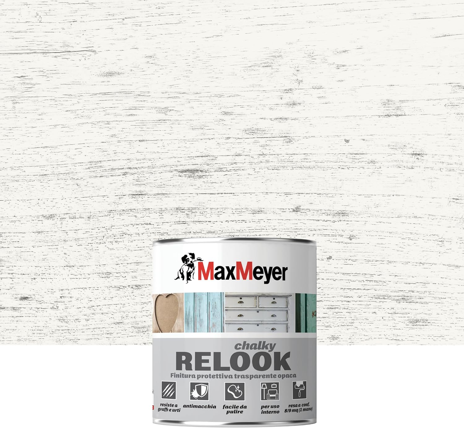 Maxmeyer Chalky Relook Finitura Trasparente 0.5 L - immagine 2