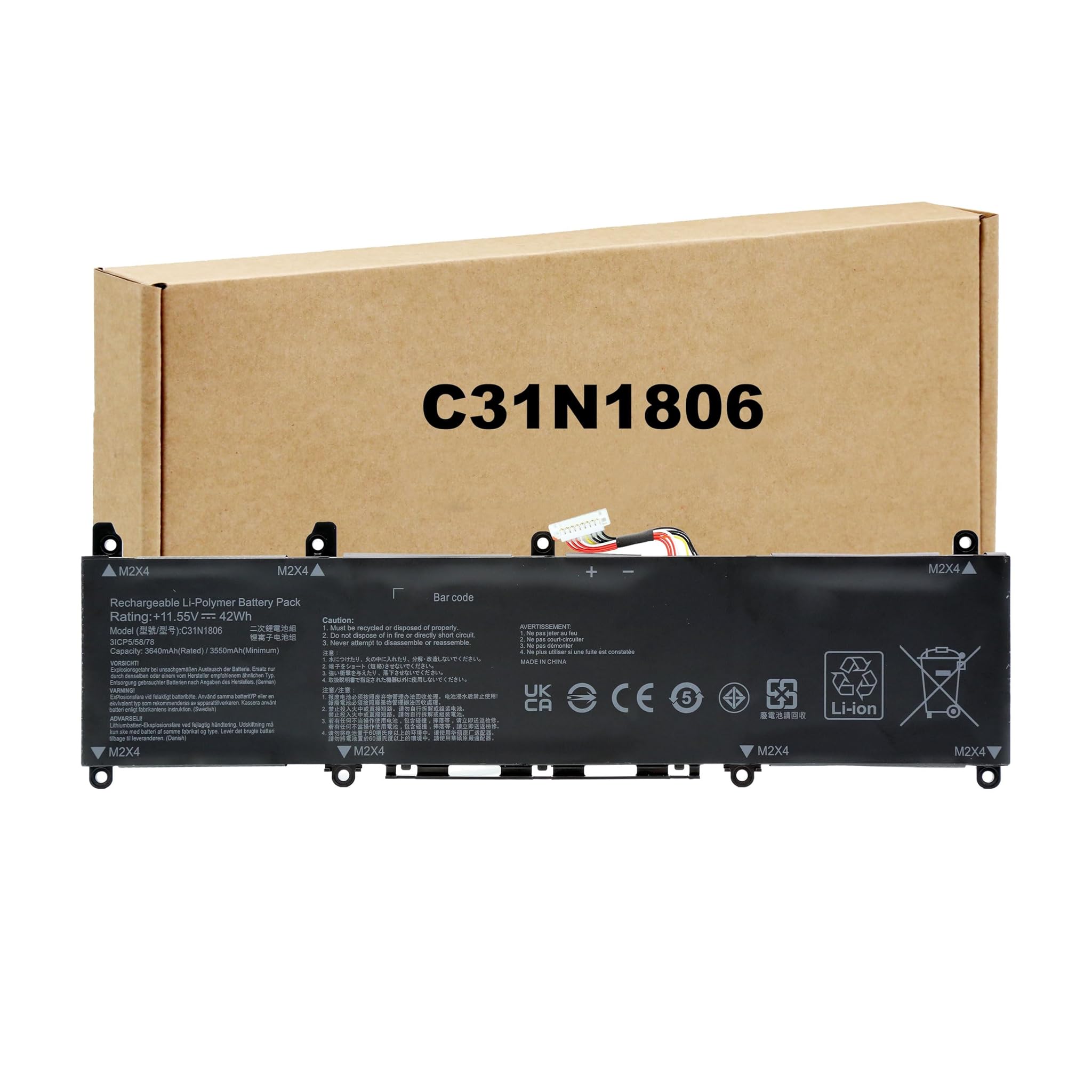 Blesys Batteria C31N1806 per Asus VivoBook S13 X330