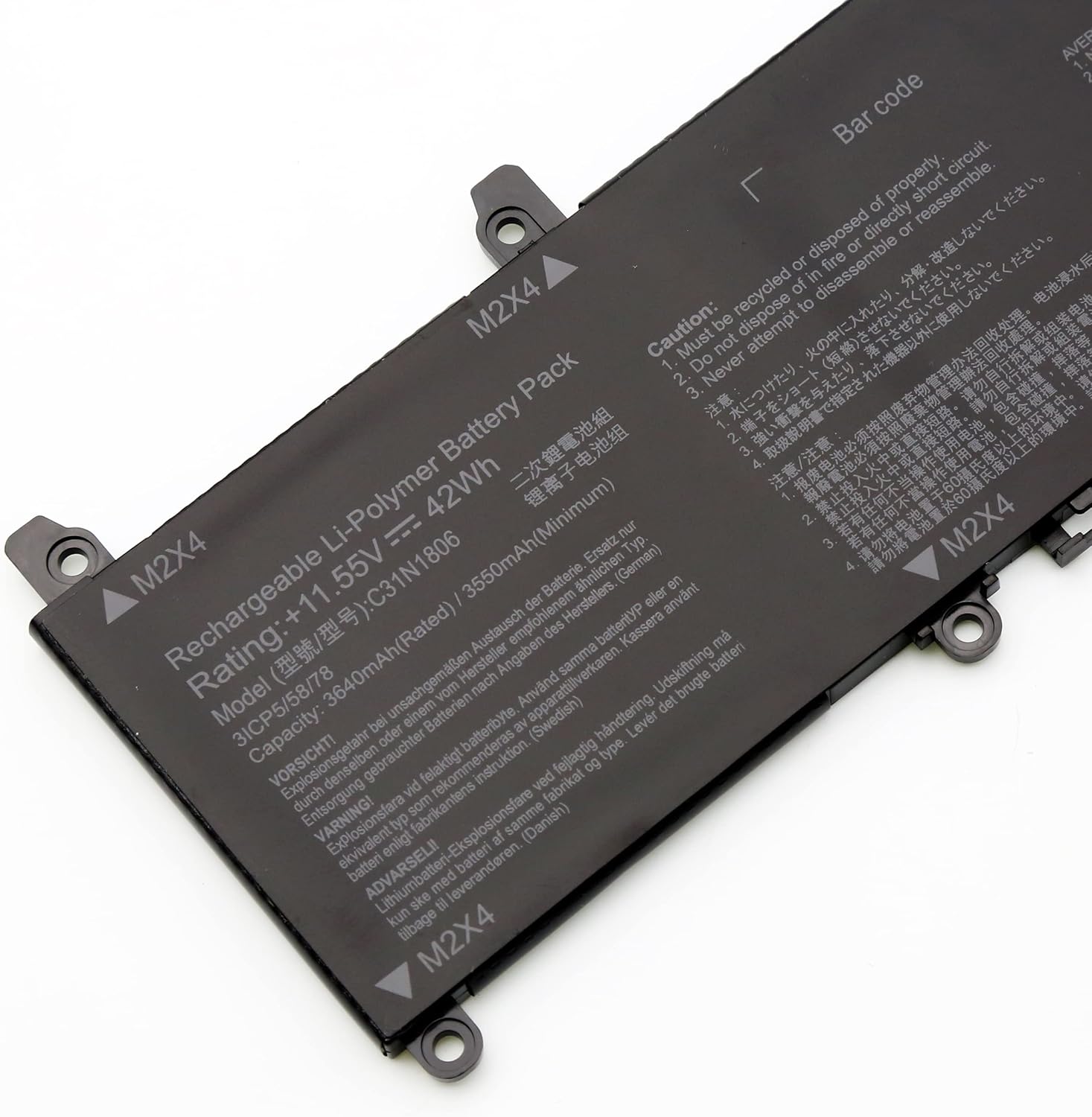 Blesys Batteria C31N1806 per Asus VivoBook S13 X330 - immagine 4