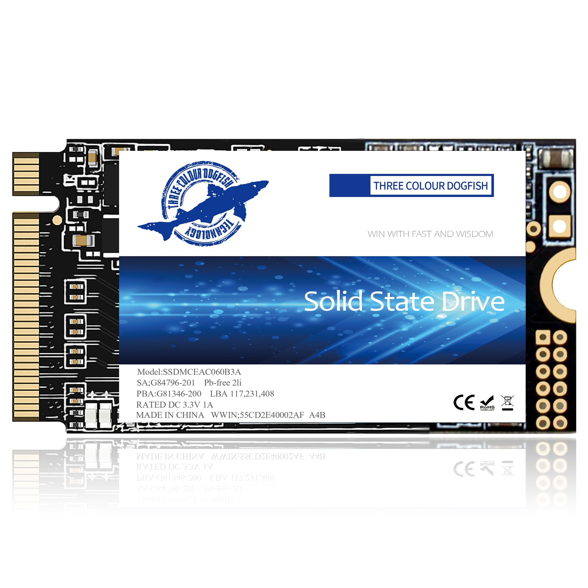 Dogfish M.2 2242 SSD 512GB NVMe PCIe Gen3 x4