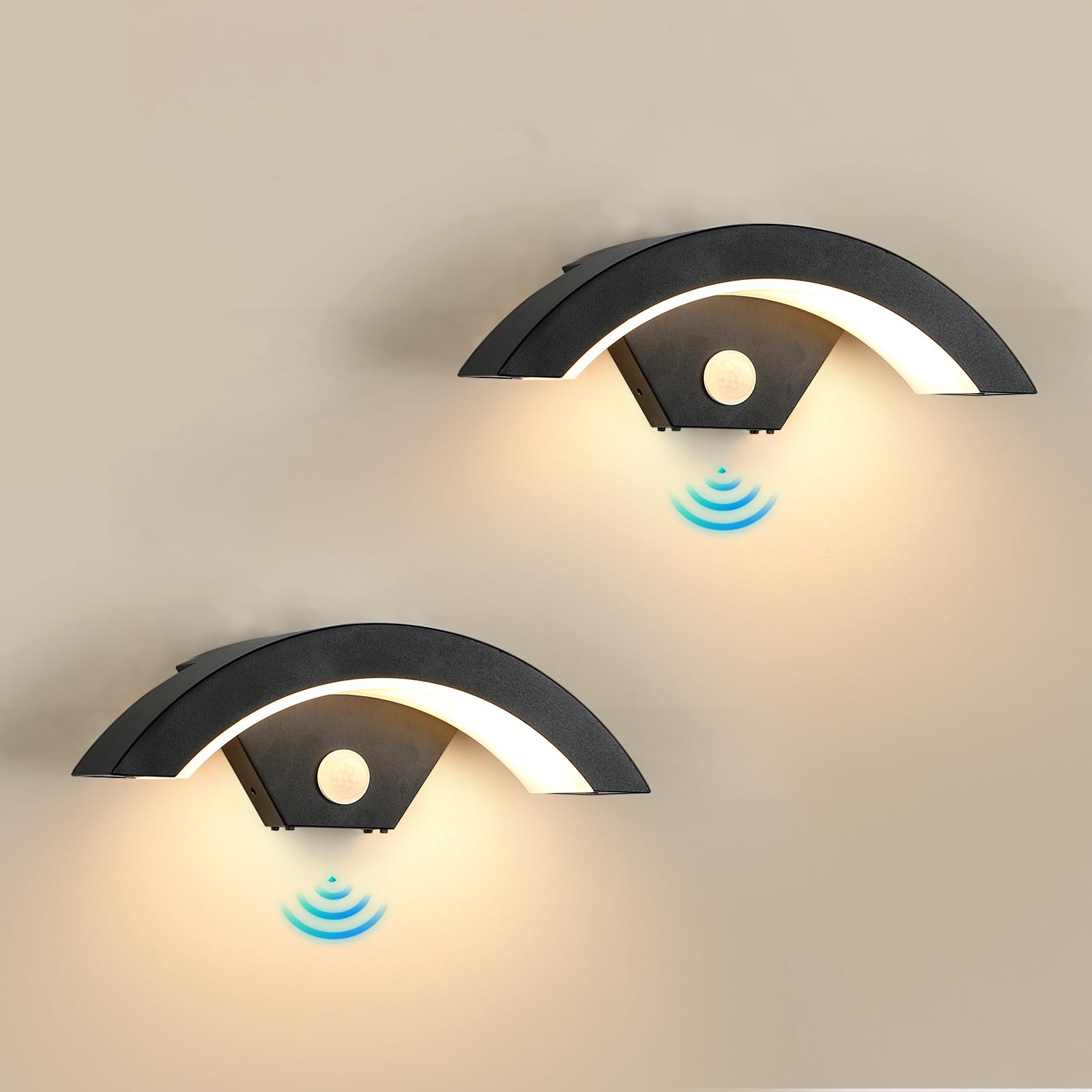 Delipop 2 Applique da Esterno con Sensore di Movimento