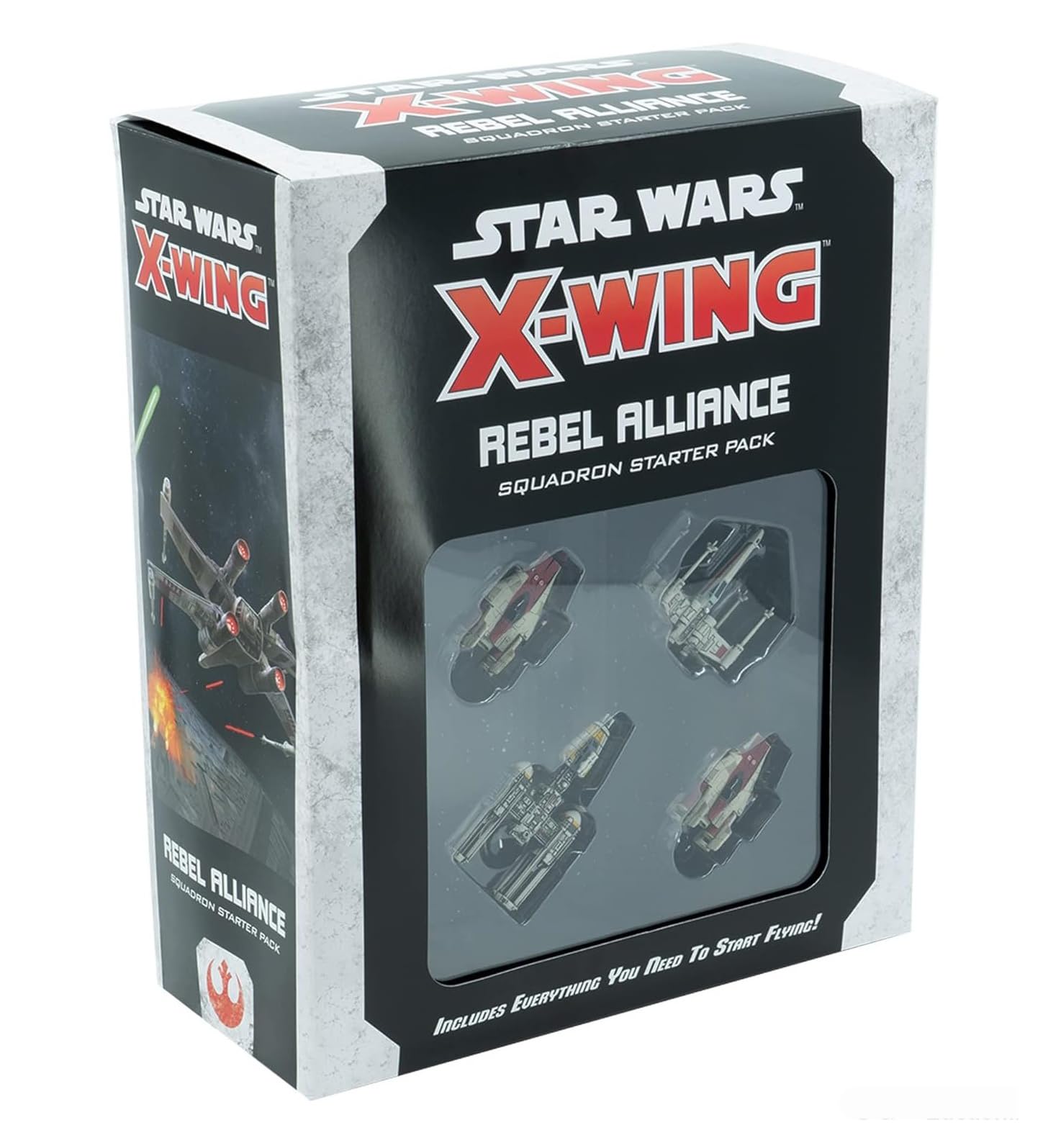Star Wars X-Wing 2nd Edition Miniatures Game Rebel Alliance Squadron Starter Pack,Gioco di strategia per adulti e ragazzi,Età 14+,Tempo di gioco medio 45 minuti,Realizzato da Atomic Mass Games