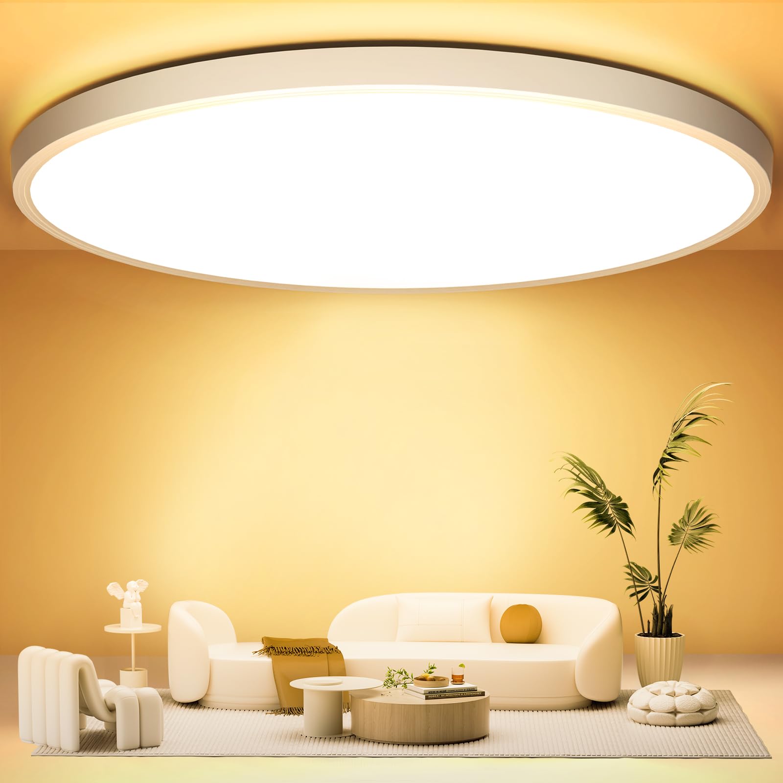 Ouila Plafoniera LED Soffitto Ø50CM 48W 3000K