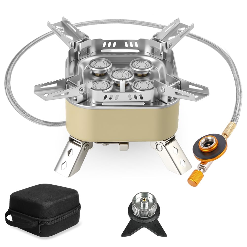 Fornello da Campeggio Pieghevole 15800W, Cachi