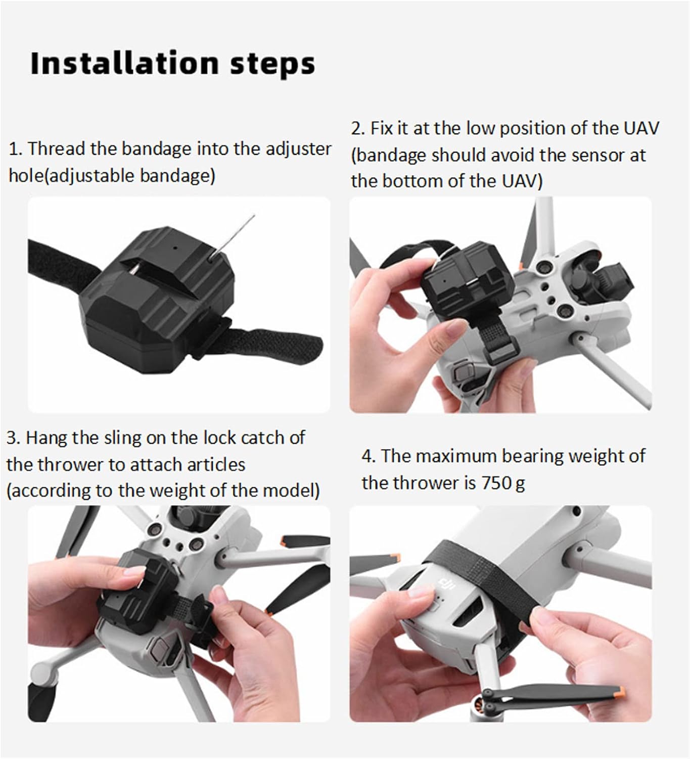 Alomejor Contagocce RC Drone Thrower con Telecomando - immagine 7