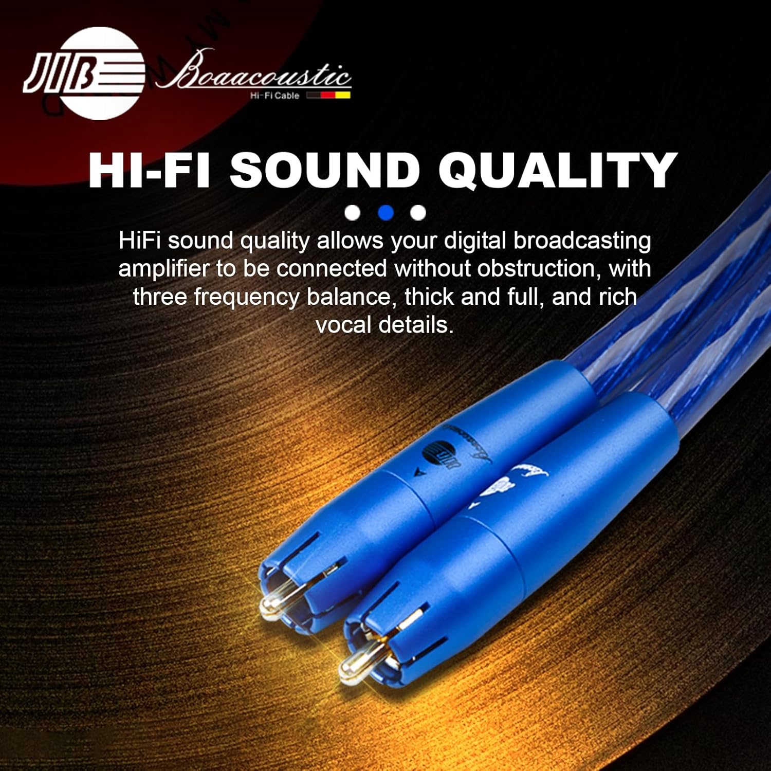 Boaacoustic Cavo RCA Audio Hifi 1m - immagine 4