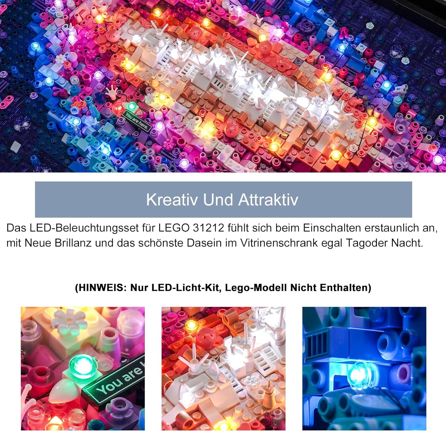 Brickbling Set Luci LED per Lego 31212 The Milky Way Galaxy - immagine 2