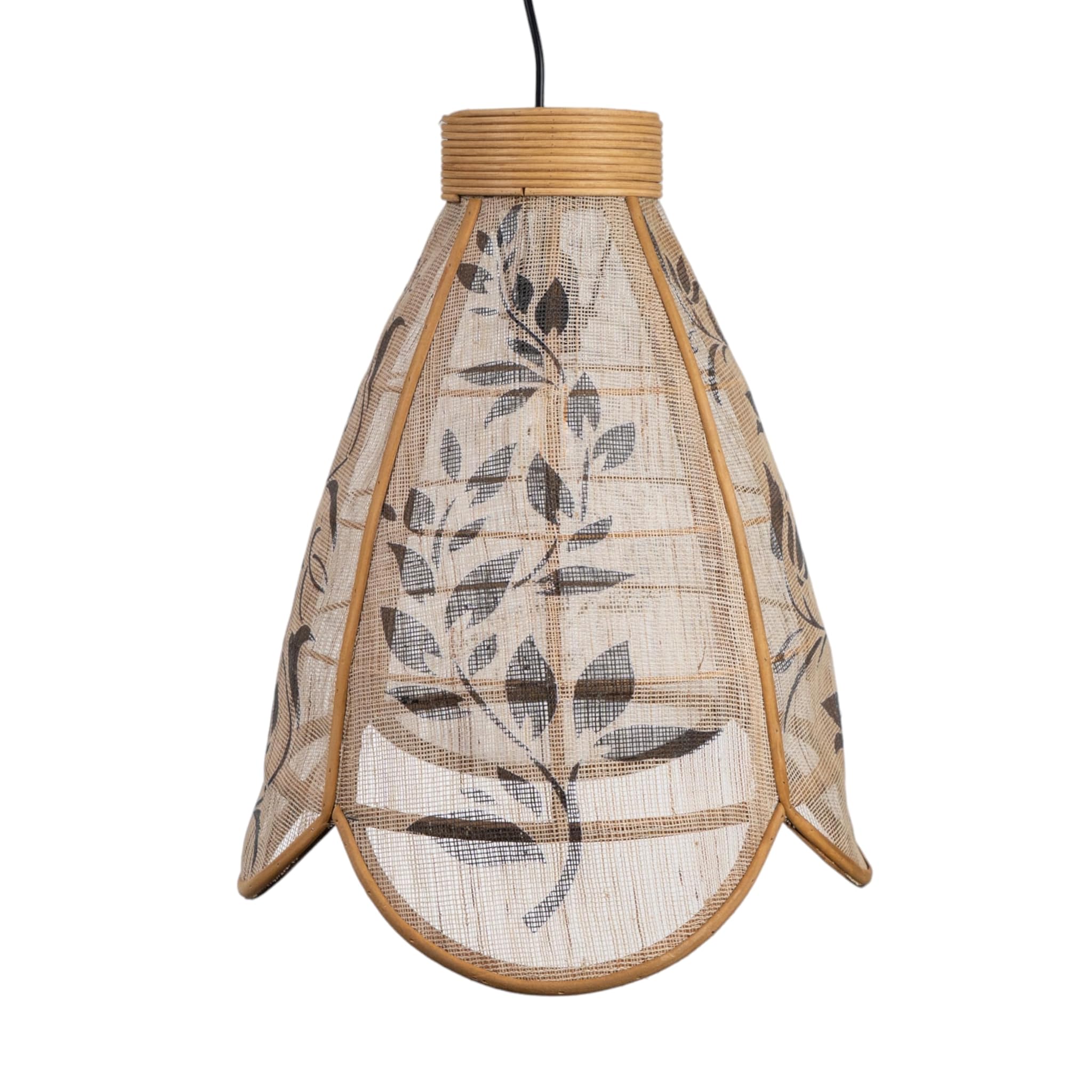 LAMPARA COLGANTE BAMBU/YUTE PINTADO E27/ 220240V