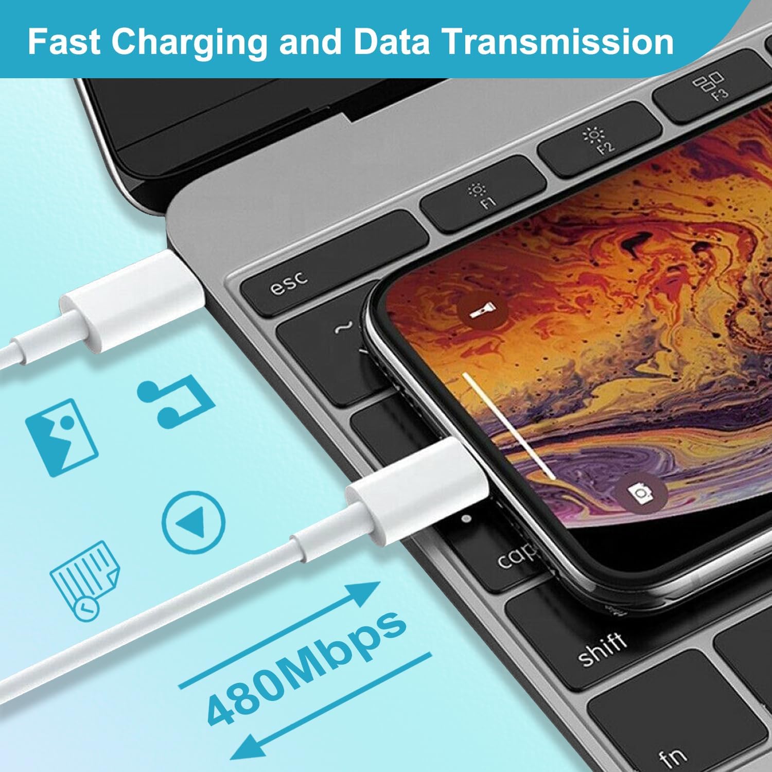 Caricatore iPhone Originale Apple MFi 25W con Cavo 2M - immagine 5