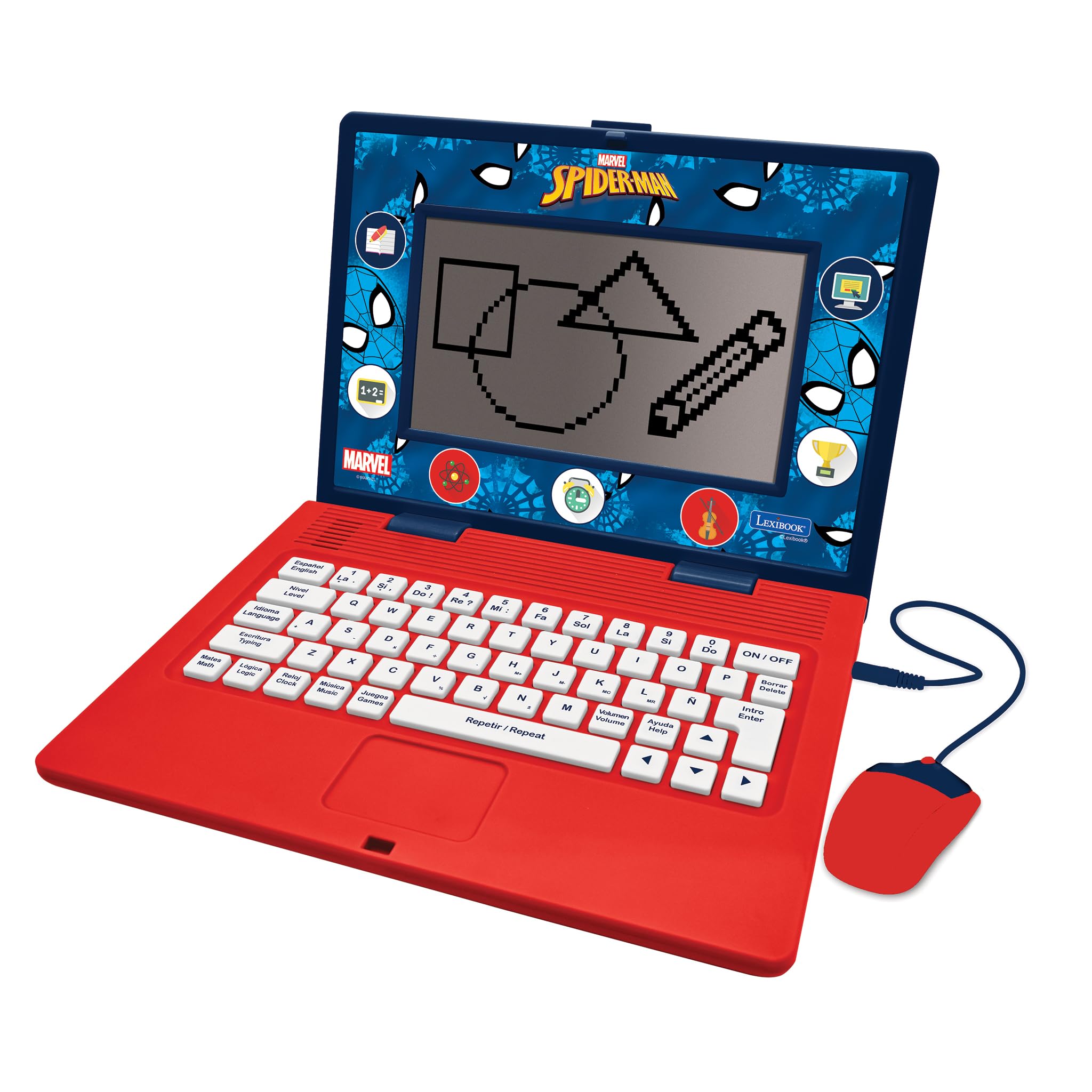 Lexibook Spider-Man - Laptop Educativo Bilingue