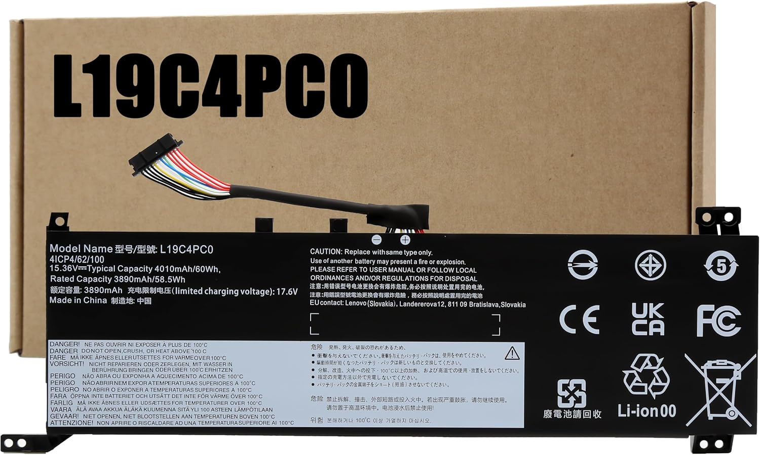 Blesys Batteria L19C4PC0 15,36V 60Wh - immagine 1