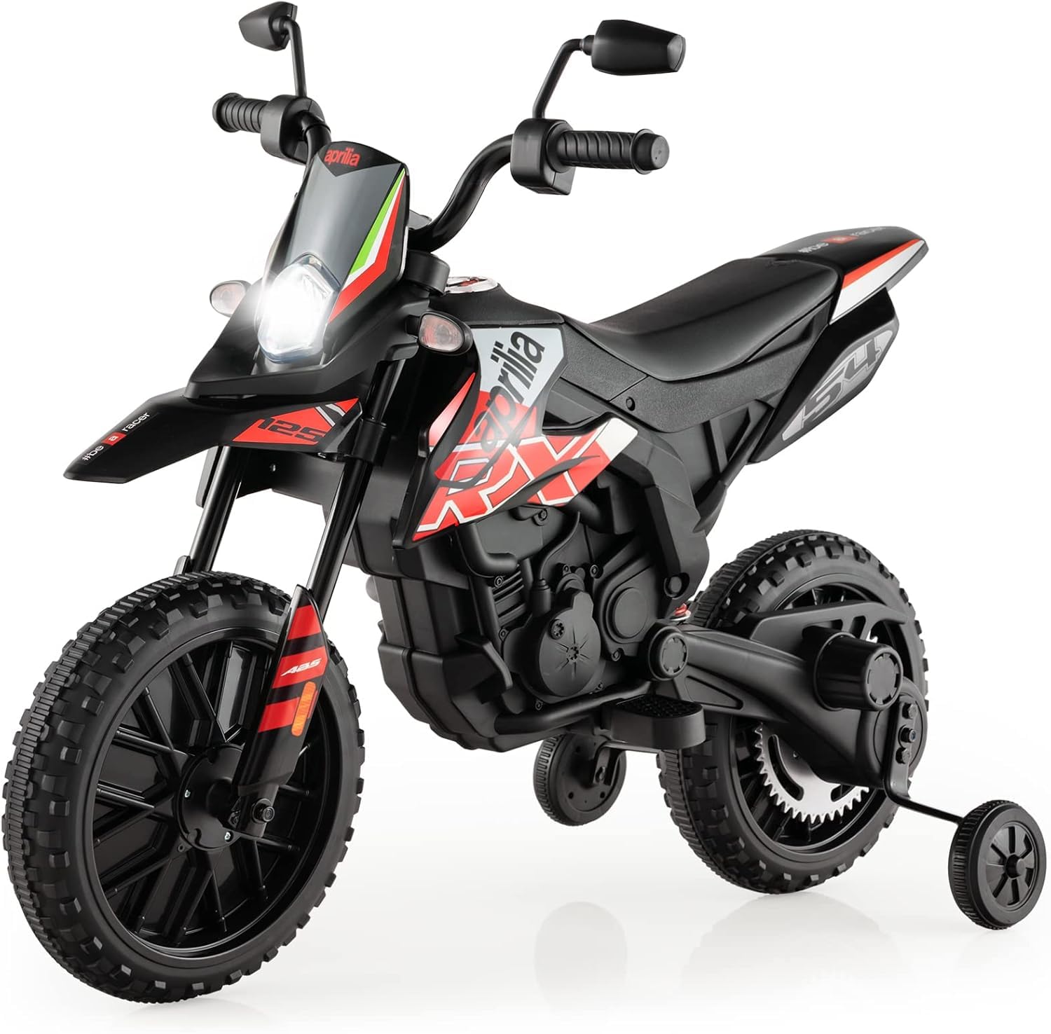 Fantask APRILIA 12V - Moto Elettrica per Bambini, Rossa