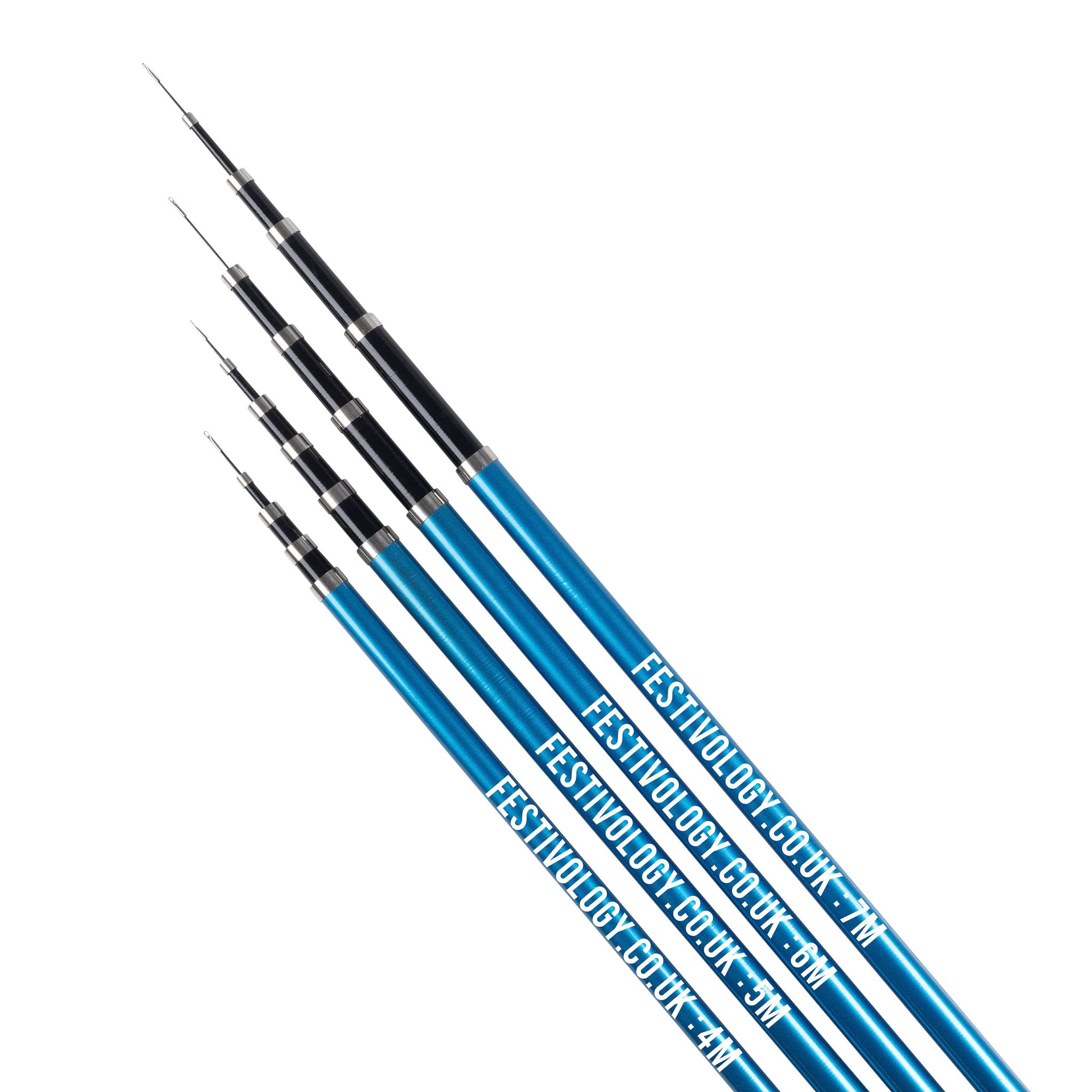 Asta telescopica per bandiera, 4 m