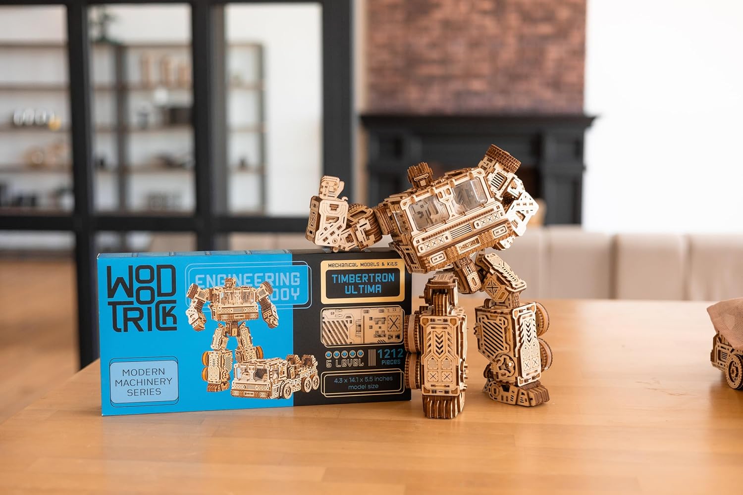 Wood Trick Timbertron Robot e Camion Puzzle in Legno 3D - immagine 4