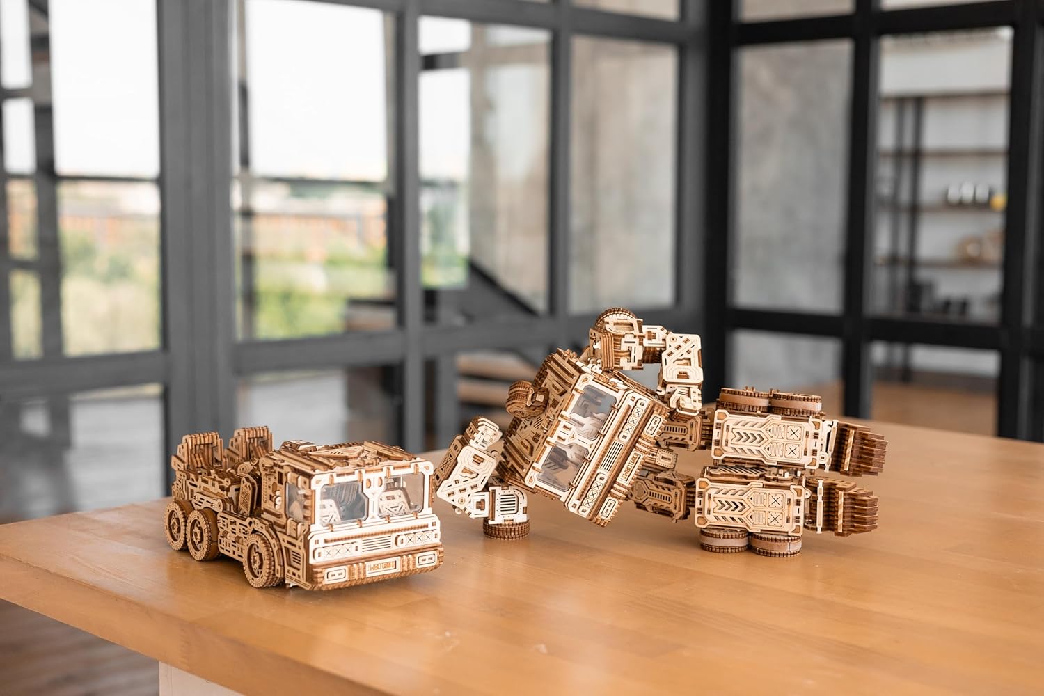 Wood Trick Timbertron Robot e Camion Puzzle in Legno 3D - immagine 6
