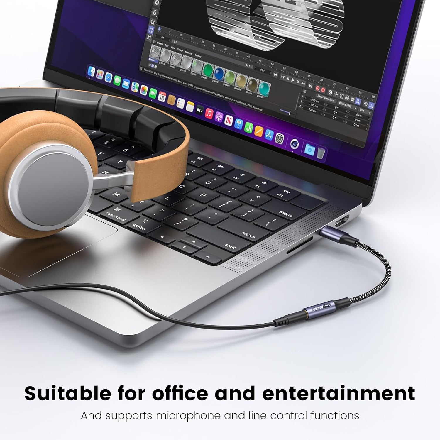 Moswag Adattatore Jack Cuffie USB C a 3.5mm [2 Pezzi] - immagine 4