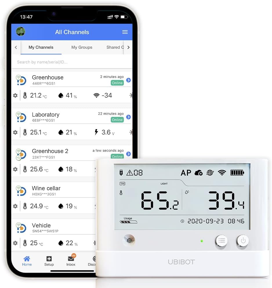 Ubibot WS1 Pro Sensore Umidità e Temperatura WiFi - immagine 1