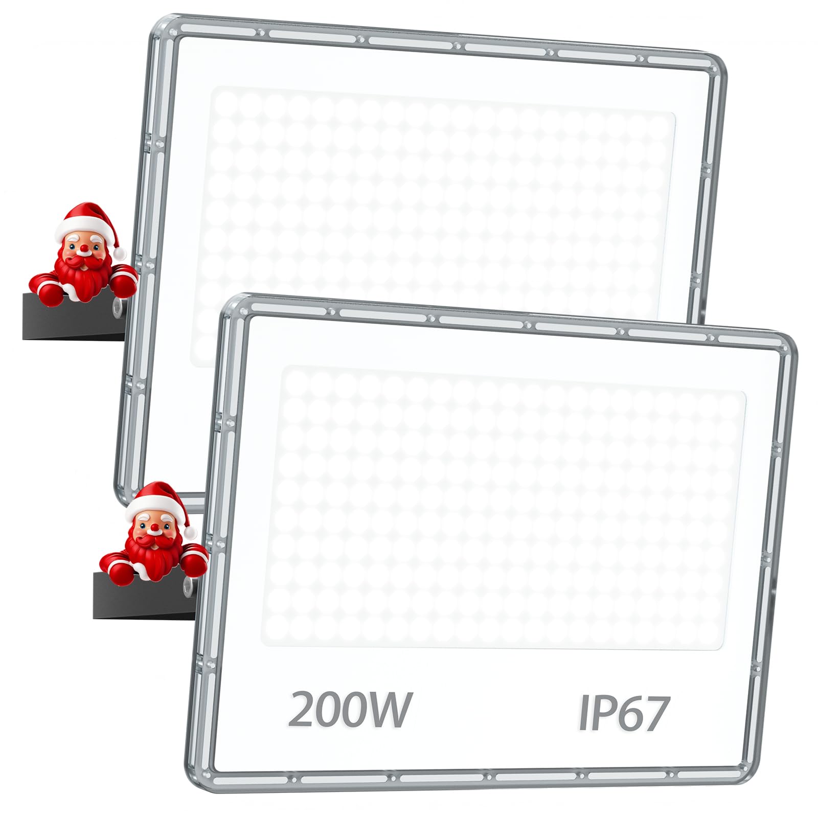 Yiqibro Faretto LED da Esterno 200W 2 Pezzi