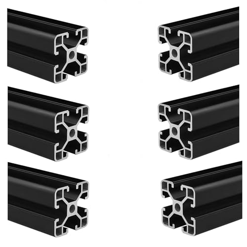 Profilo in Alluminio 4040 Tipo T - 180mm Nero (6 pezzi)