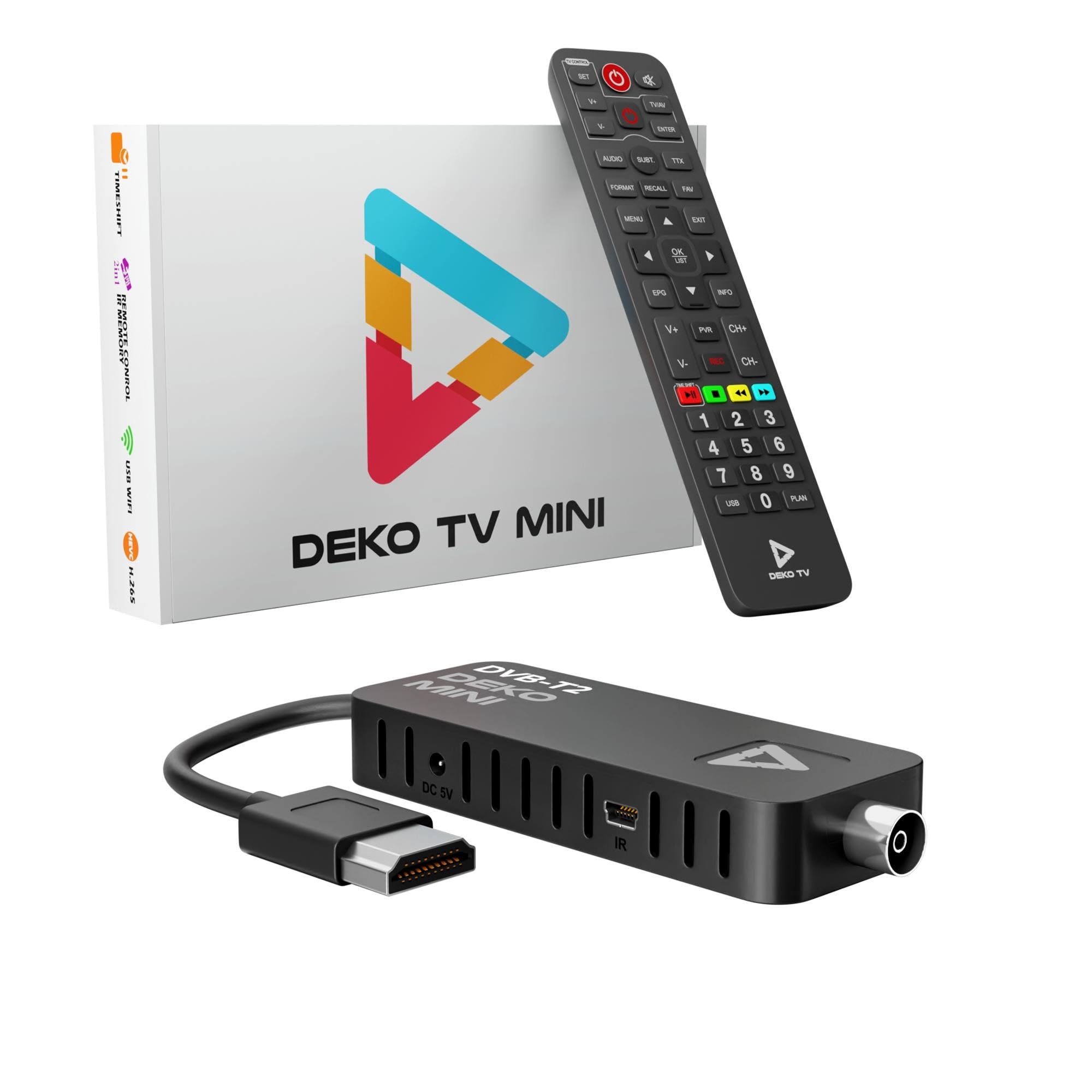 Deko TV MINI Stick - Decoder Digitale Terrestre 2025 WiFi
