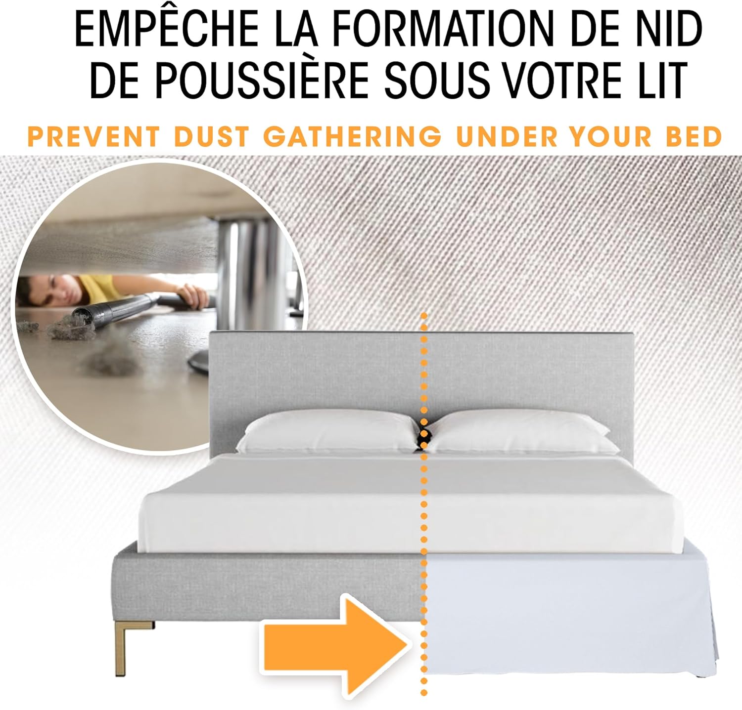 COPRIRETE 180x200 Bianco con 4 Volanti 38cm - immagine 4