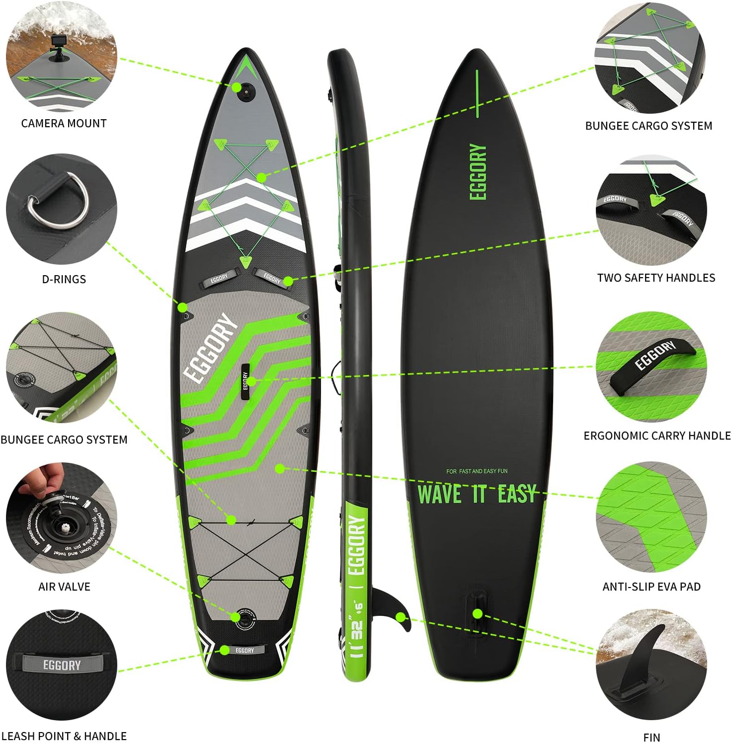Tavola da Surf Gonfiabile SUP Completa - immagine 4