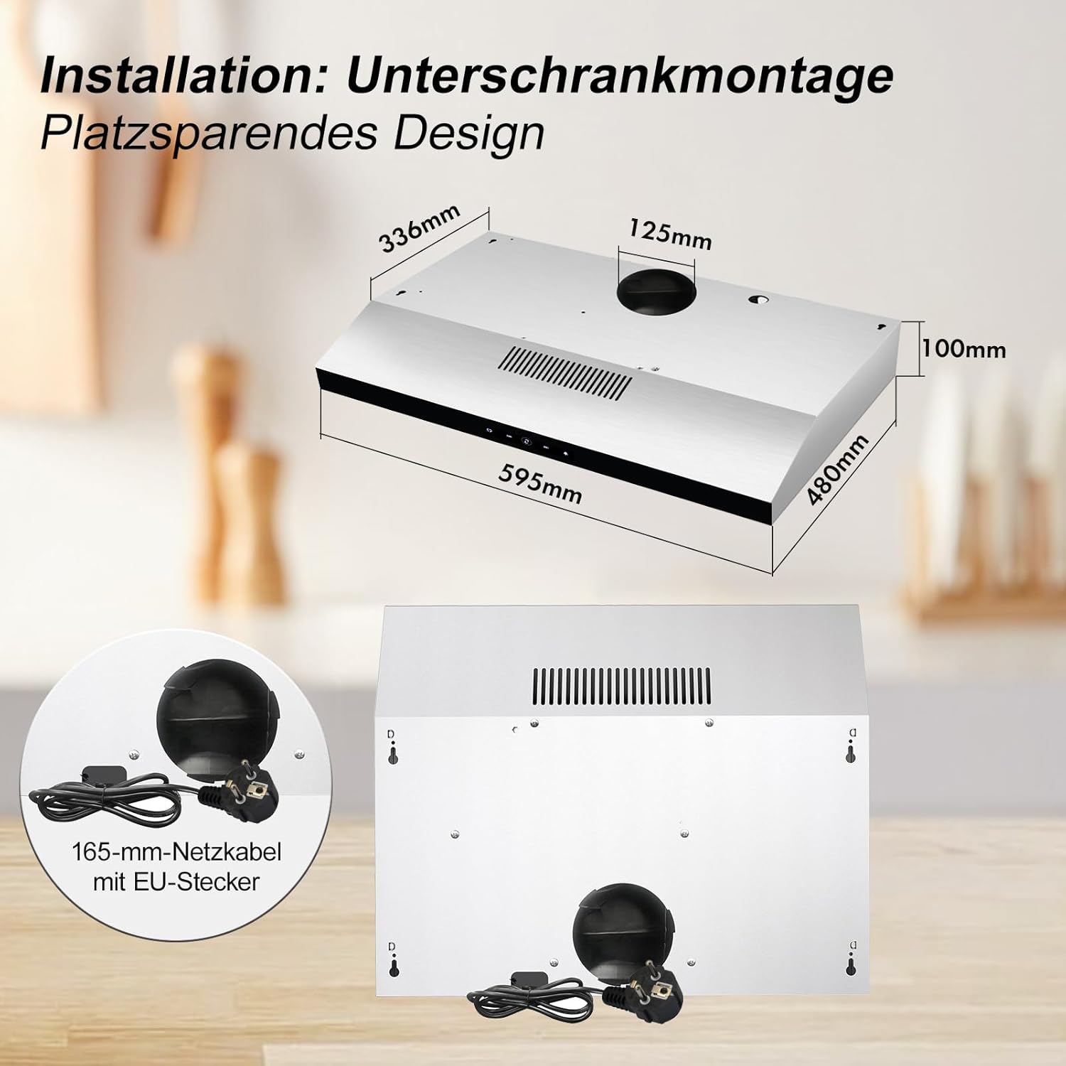 Cappa Aspirante 60 cm Sottopiano in Acciaio Inox - immagine 7