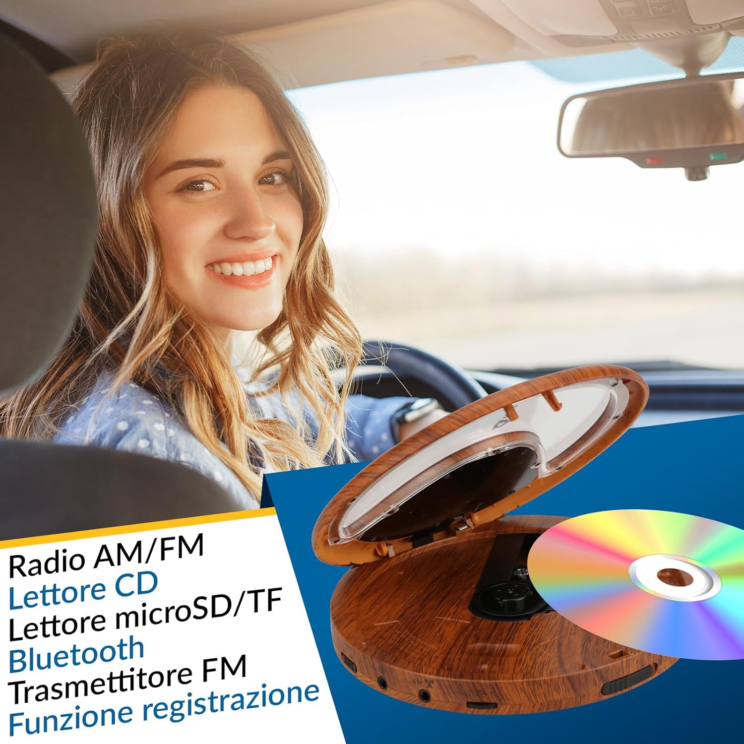 Klim Discover Wood + Lettore CD HiFi Portatile - immagine 2