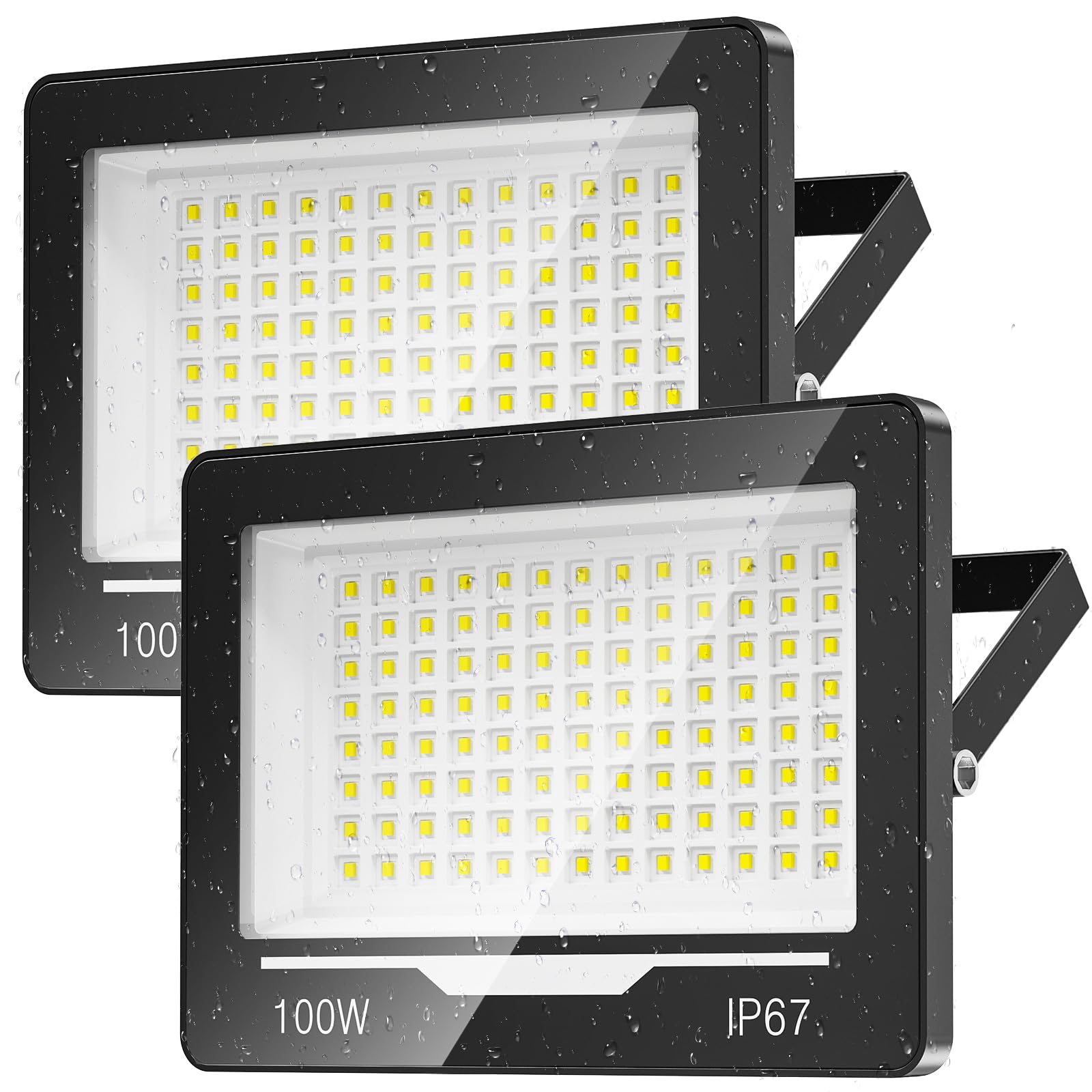 Topaubub Faretto LED da Esterno 100W 2 Pezzi