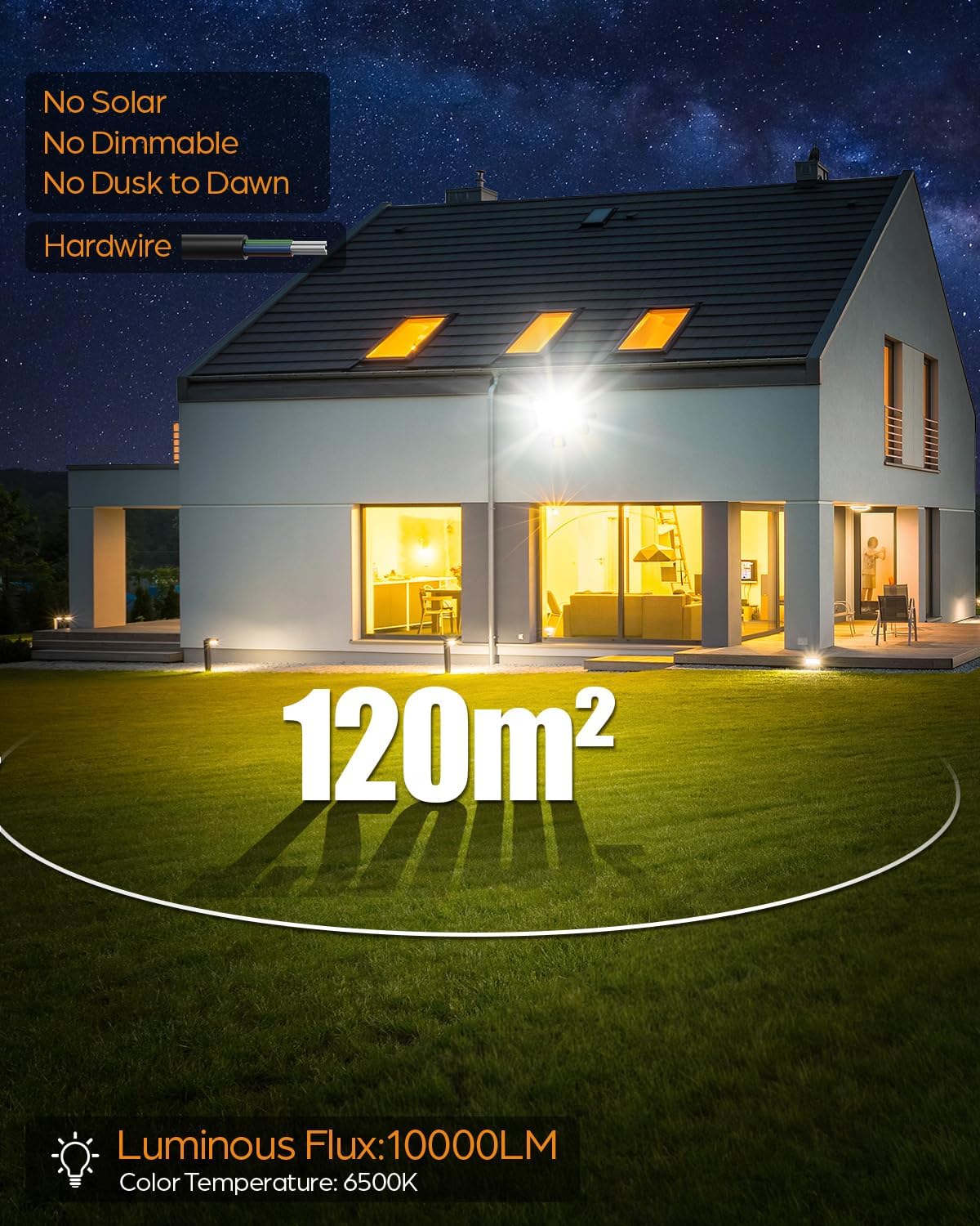 Topaubub Faretto LED da Esterno 100W 2 Pezzi - immagine 7