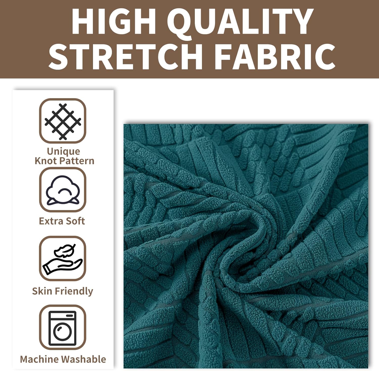 Ystyle Copridivano 3 Posti con Braccioli, Verde Scuro - immagine 4