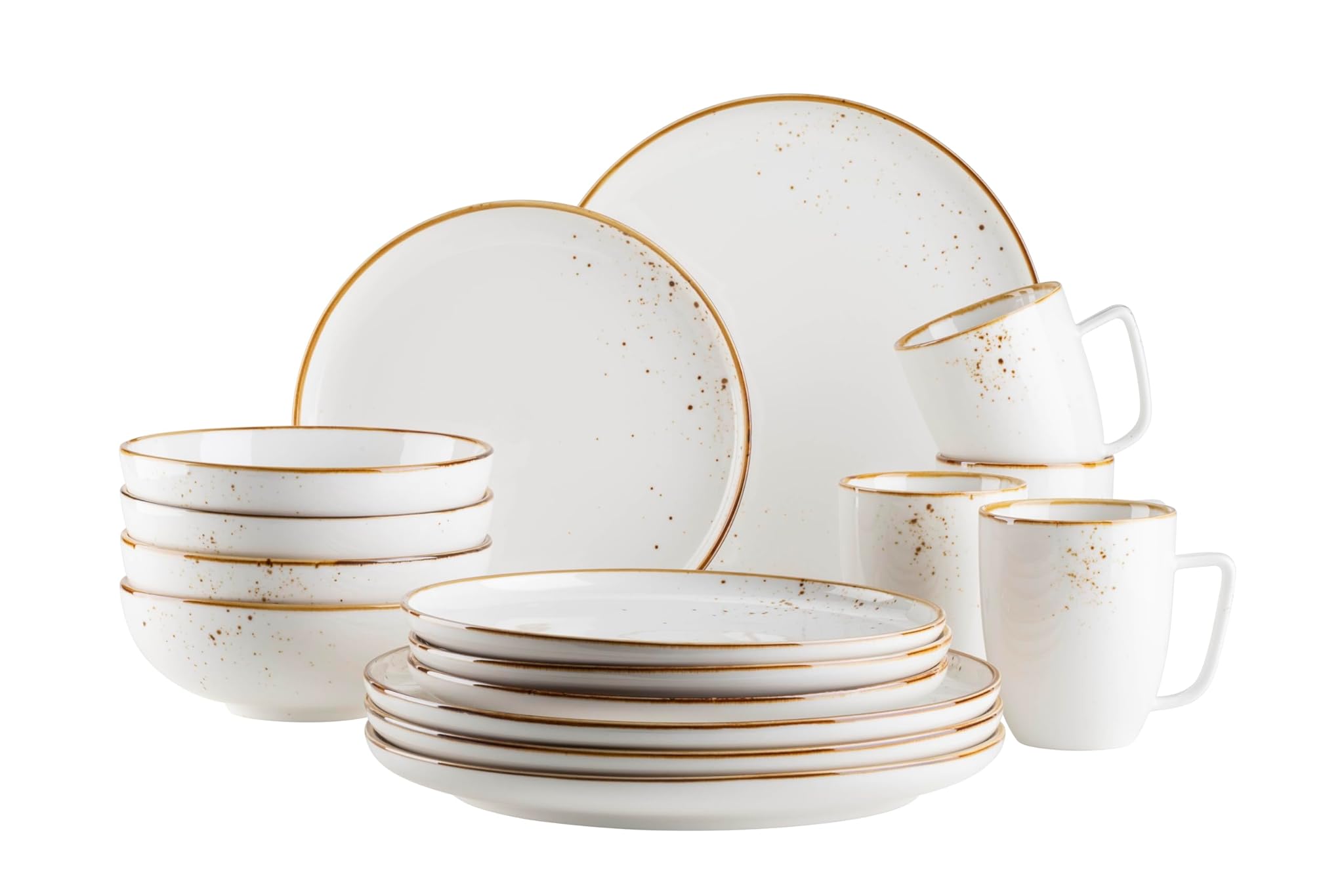 Mäser Serie Pintar - Set Stoviglie 16 Pezzi per 4 Persone