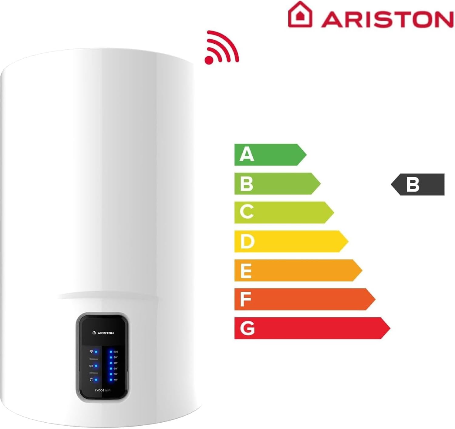 Ariston Lydos Wifi - Scaldabagno Elettrico 50 Litri Verticale - immagine 2