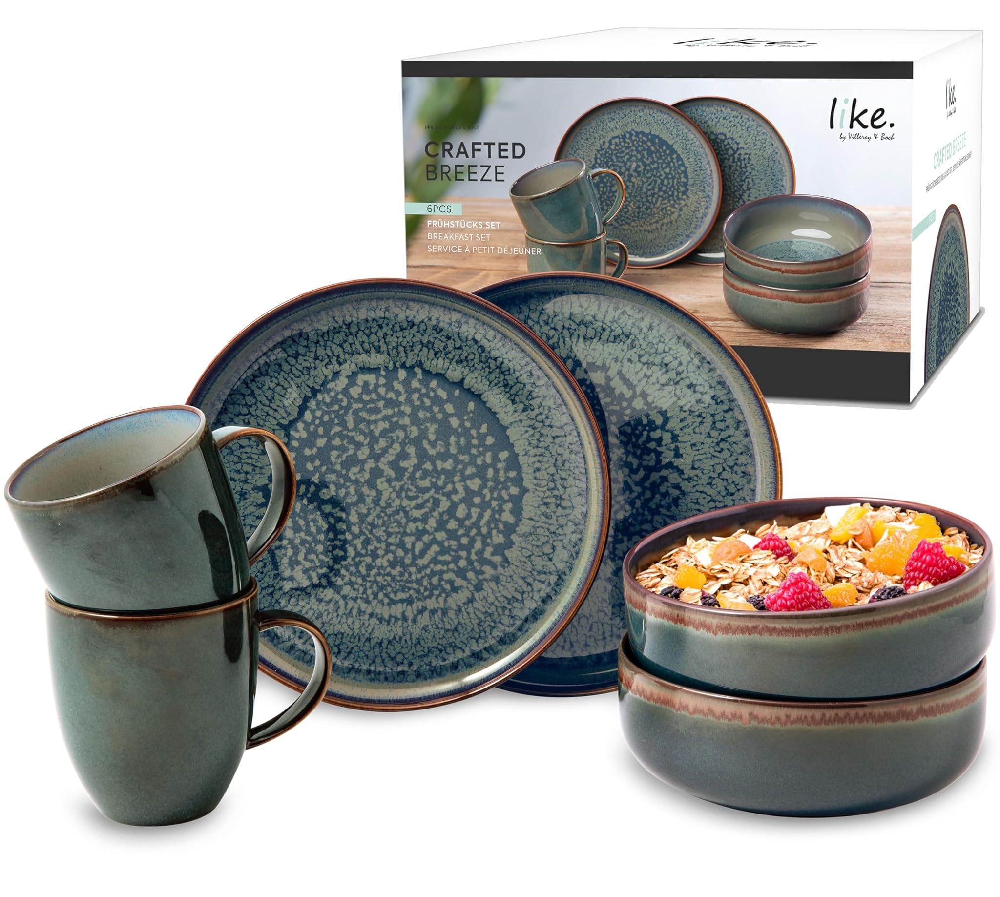 Like. By Villeroy & Boch Crafted Breeze Set Colazione 6 pz
