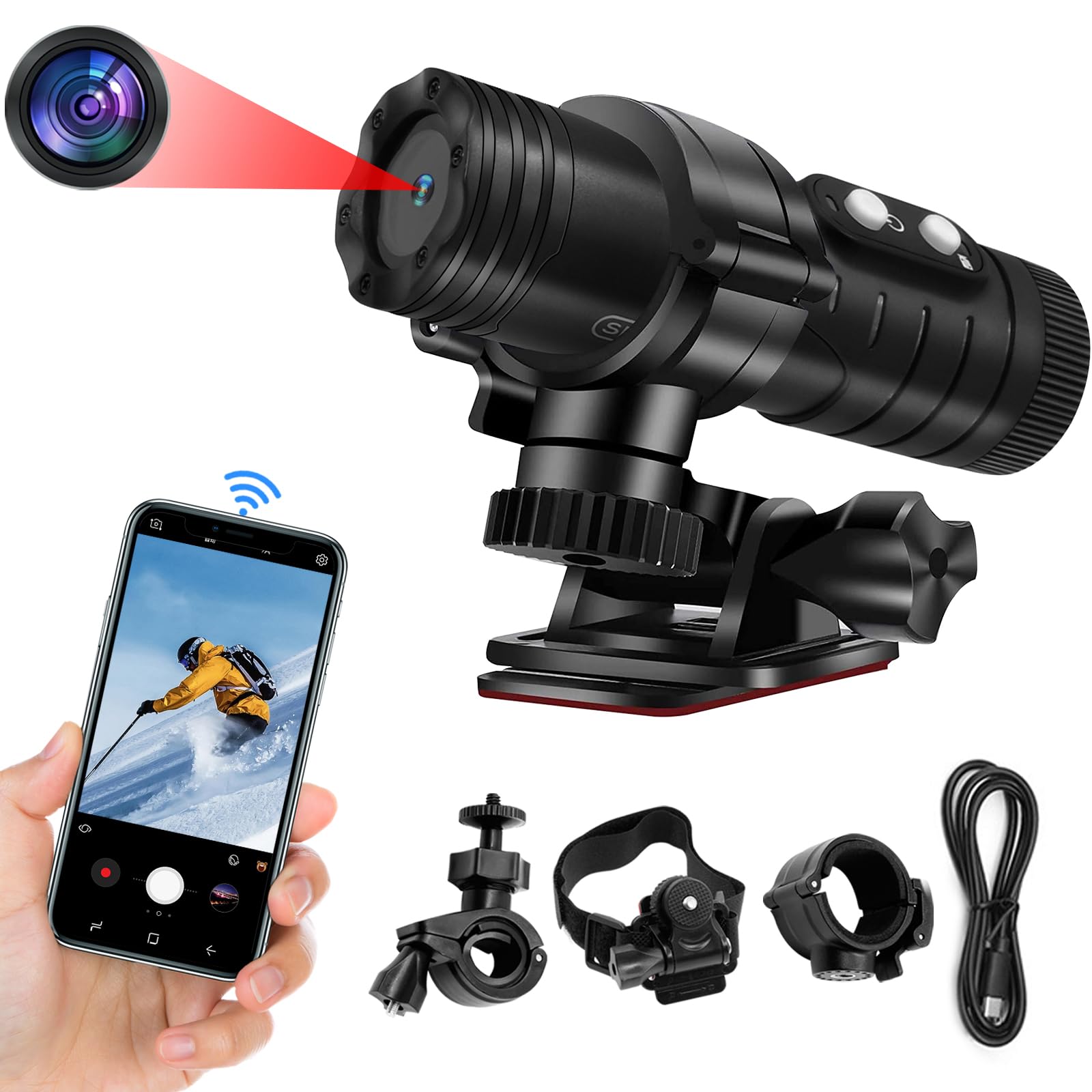 Securalen Action Cam WiFi HD 1080P 120°