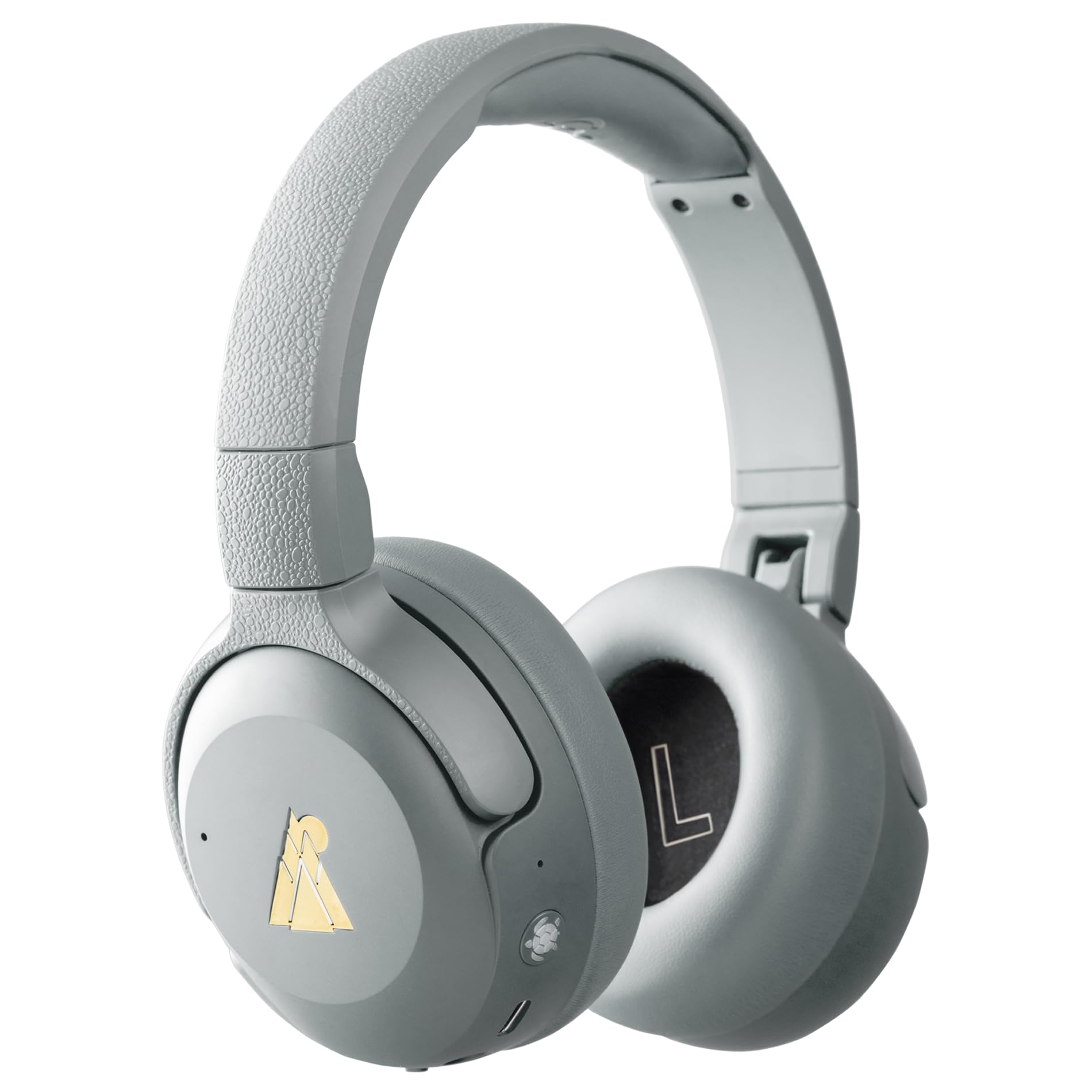 Pogs The Turtle - Cuffie Wireless ANC per Bambini, Grigio