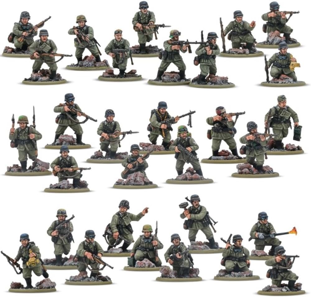 Warlord Games Plotone Fanteria Veterani Tedeschi 28mm - immagine 2
