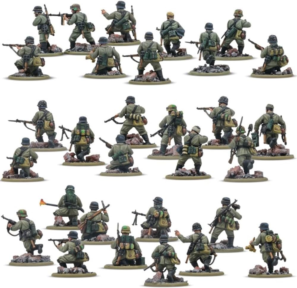 Warlord Games Plotone Fanteria Veterani Tedeschi 28mm - immagine 3