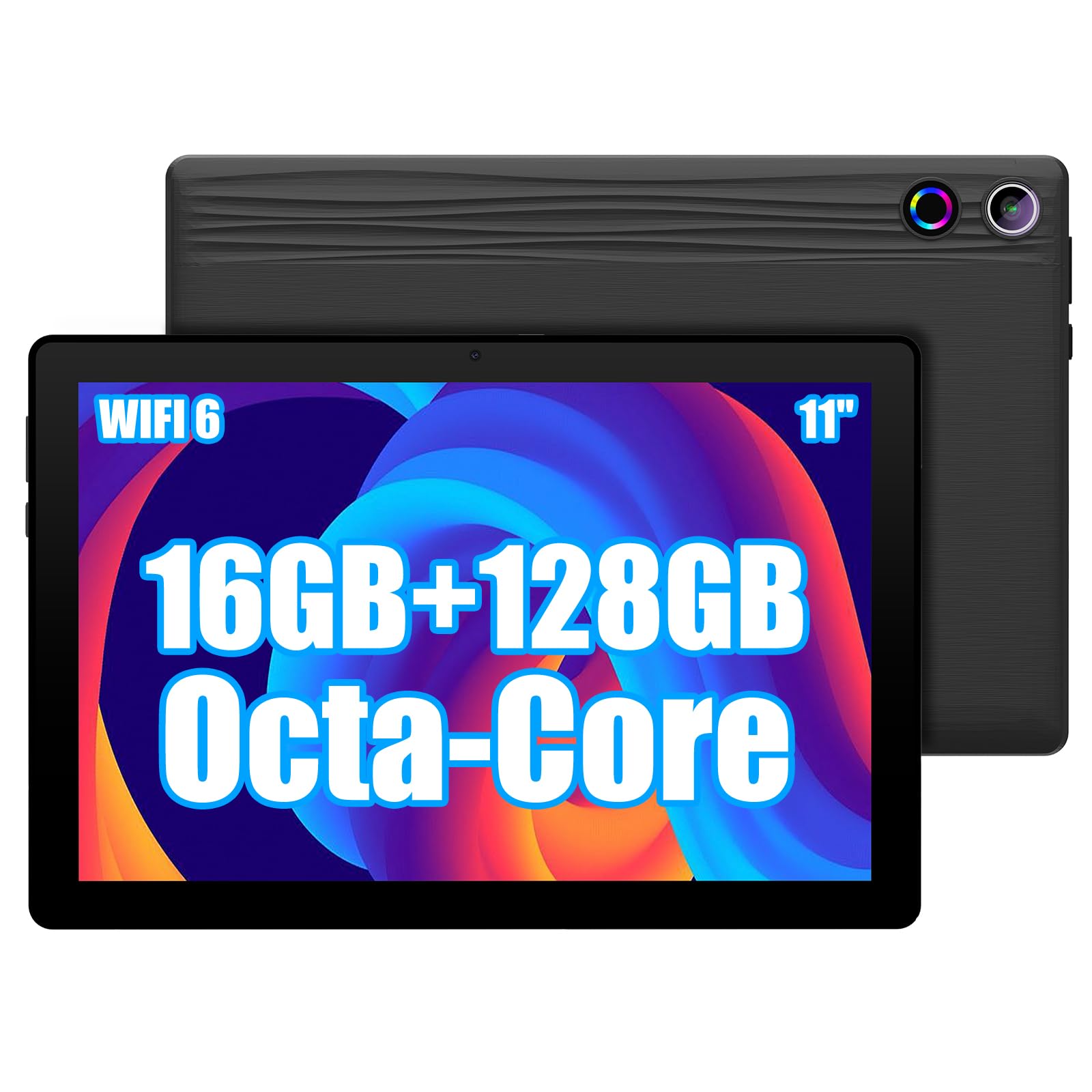 Ainmel Tablet 11 pollici - Android 14 Octa Core, Nero