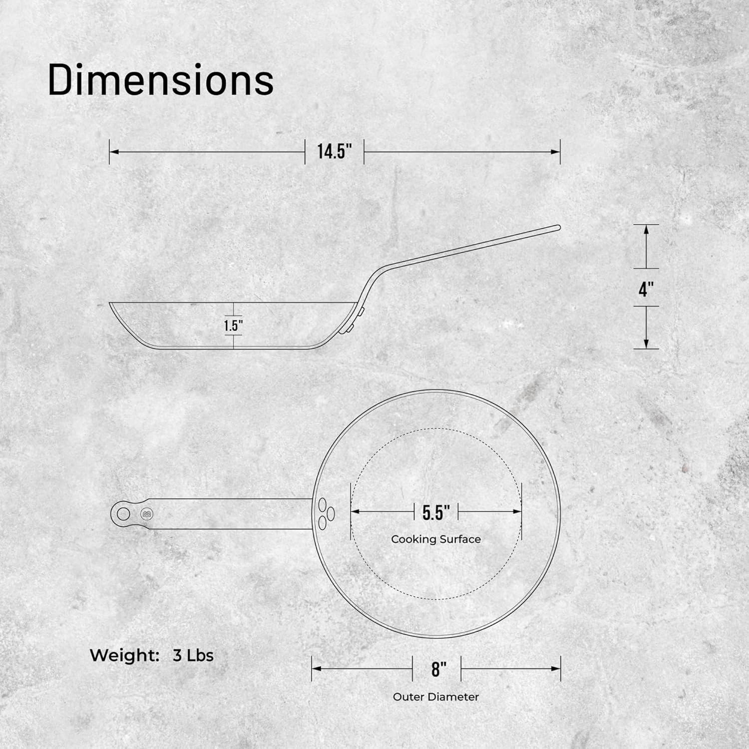 De Buyer 5610.20, Mineral B, Padella, 20 cm - immagine 7