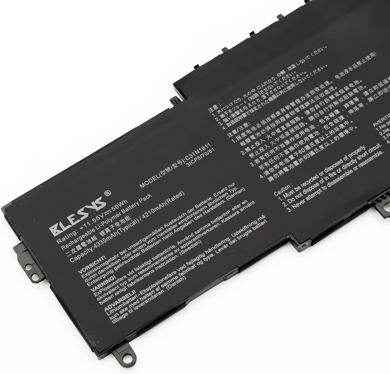 Blesys C31N1811 - Batteria per Asus ZenBook 14 50Wh - immagine 3