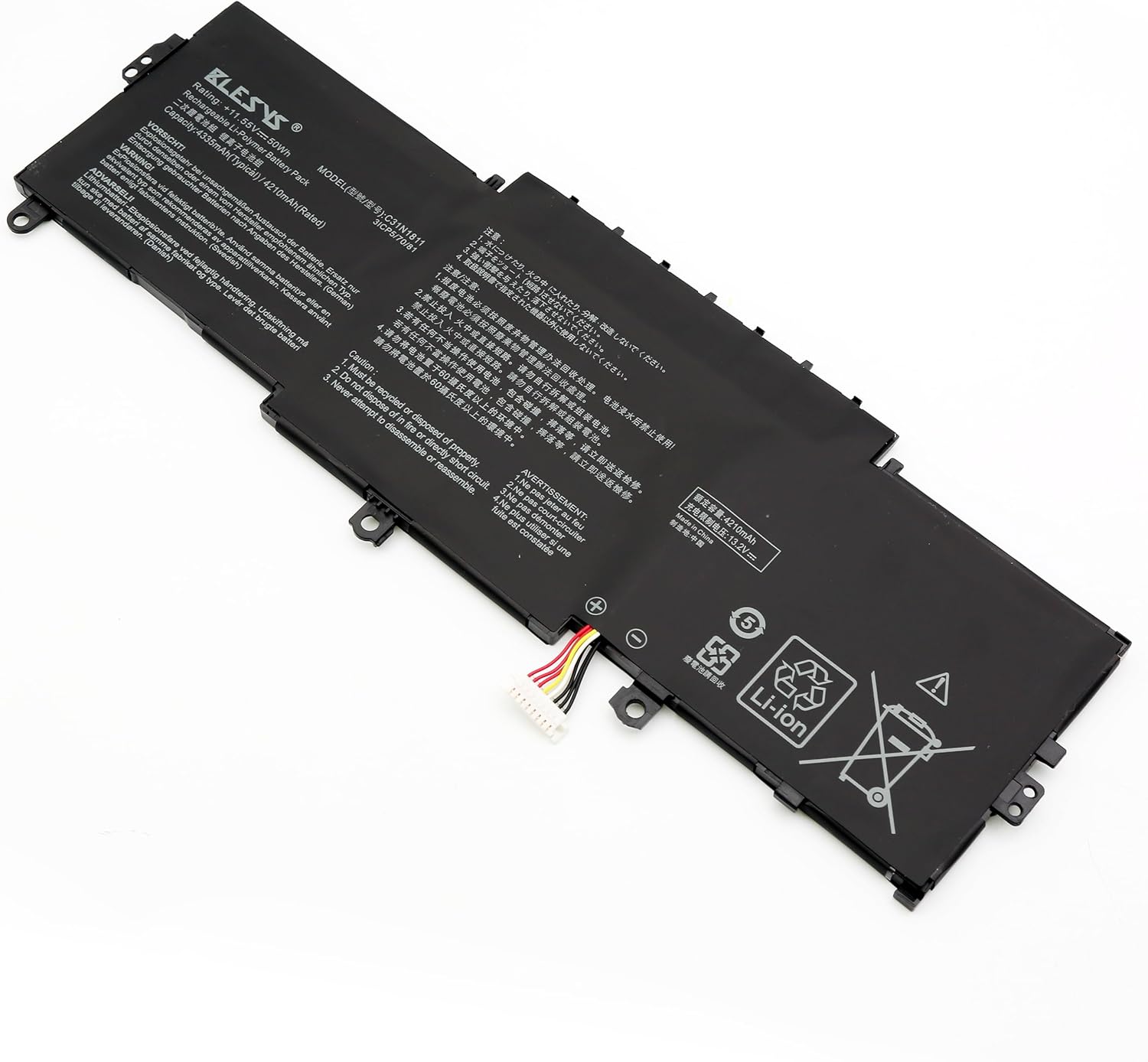 Blesys C31N1811 - Batteria per Asus ZenBook 14 50Wh - immagine 7