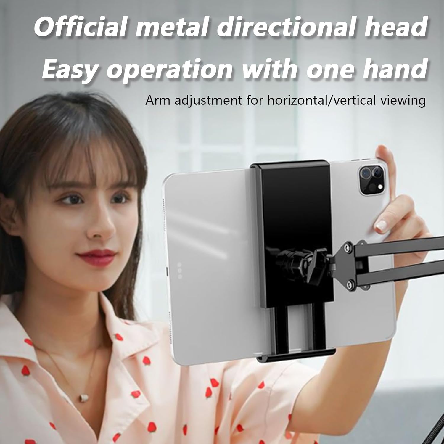 Porta Tablet a Collo di Cigno con Ruote - immagine 2