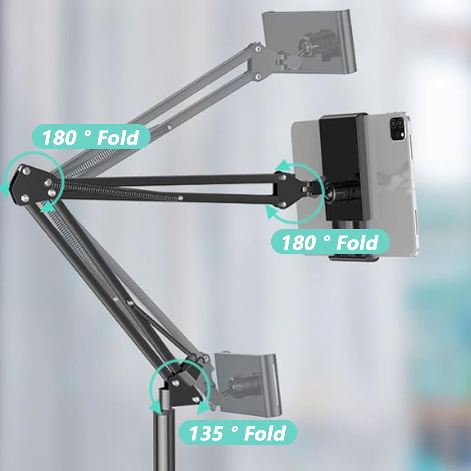 Porta Tablet a Collo di Cigno con Ruote - immagine 4