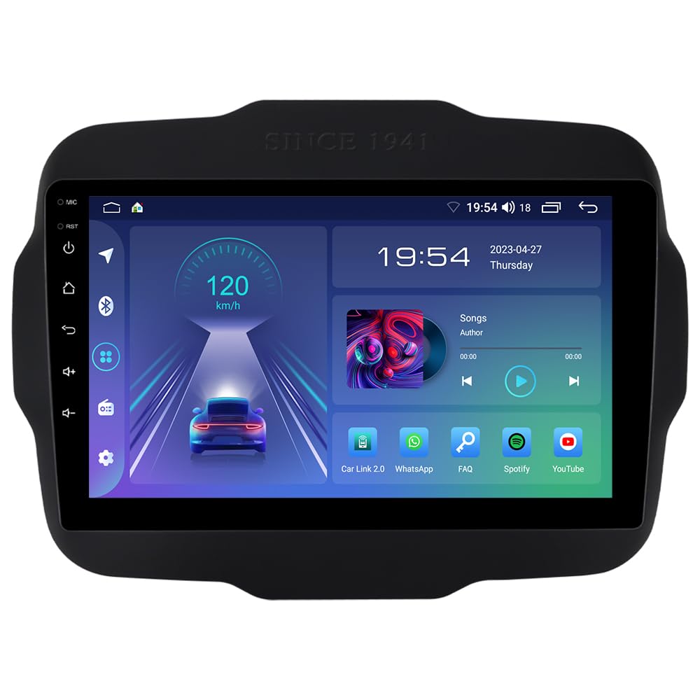 Autoradio Android 13 Wireless Carplay per Jeep Renegade