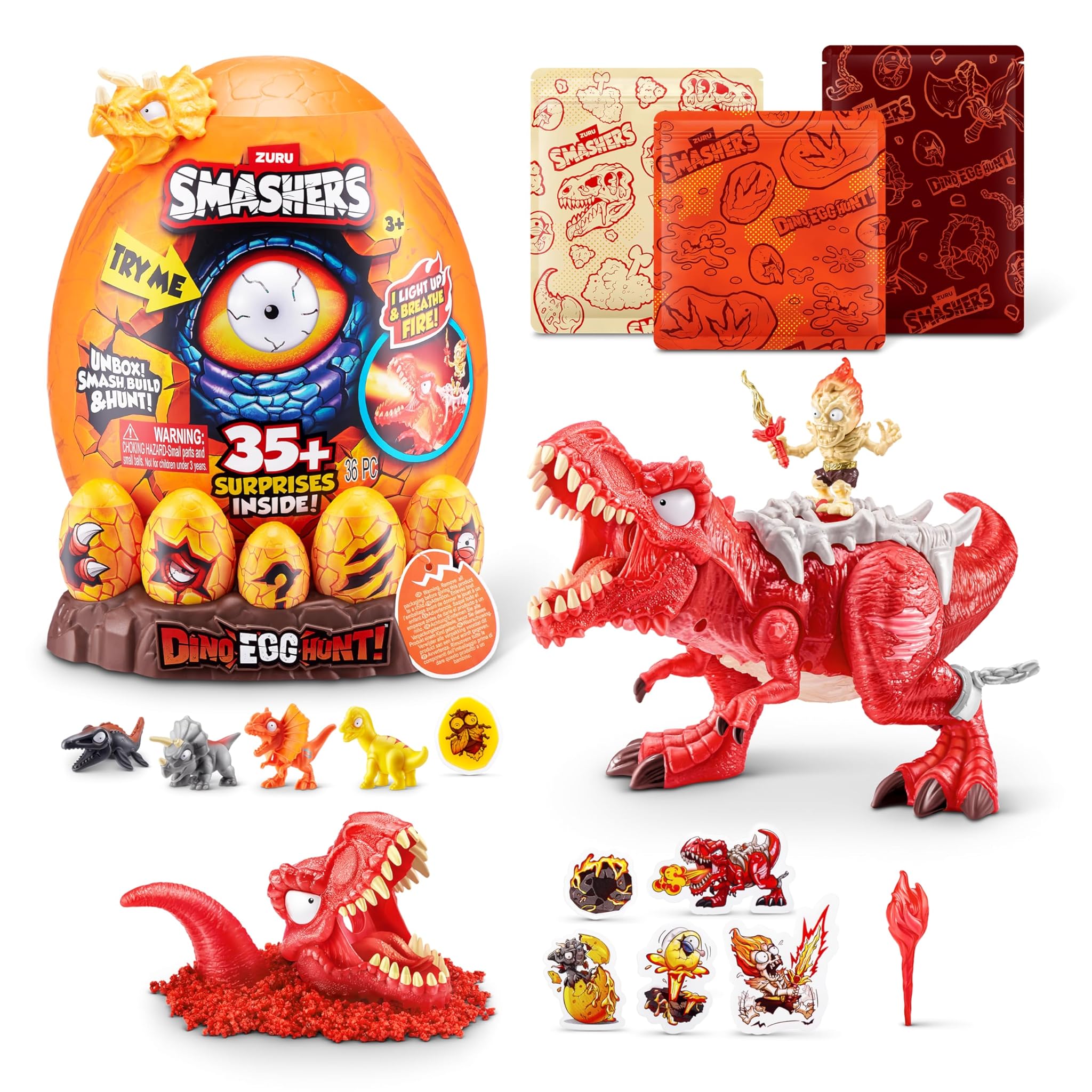 Smashers Dino Egg Hunt di ZURU - T-Rex