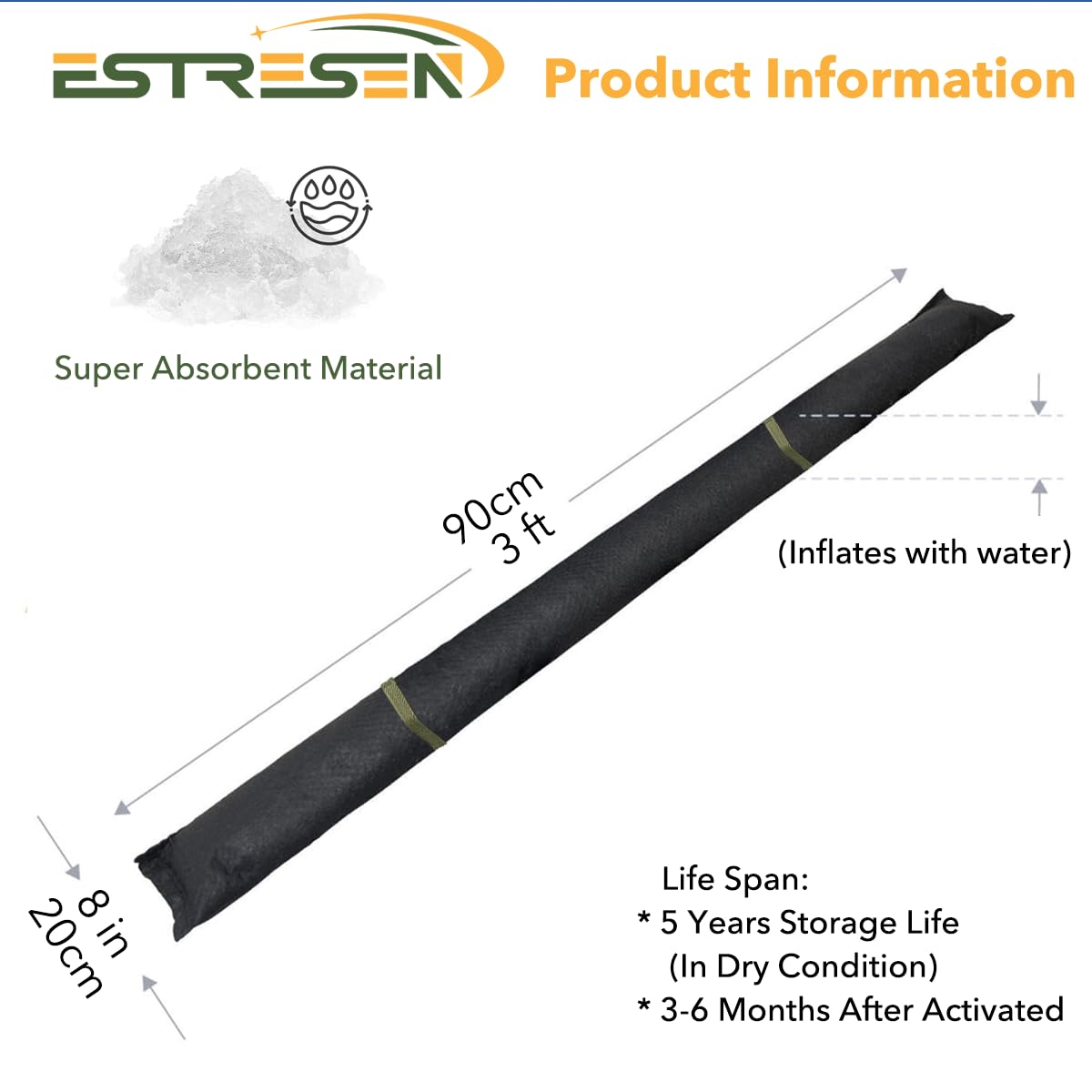 Estresen Sacchi Anti-Allagamenti 6 Pezzi - immagine 2