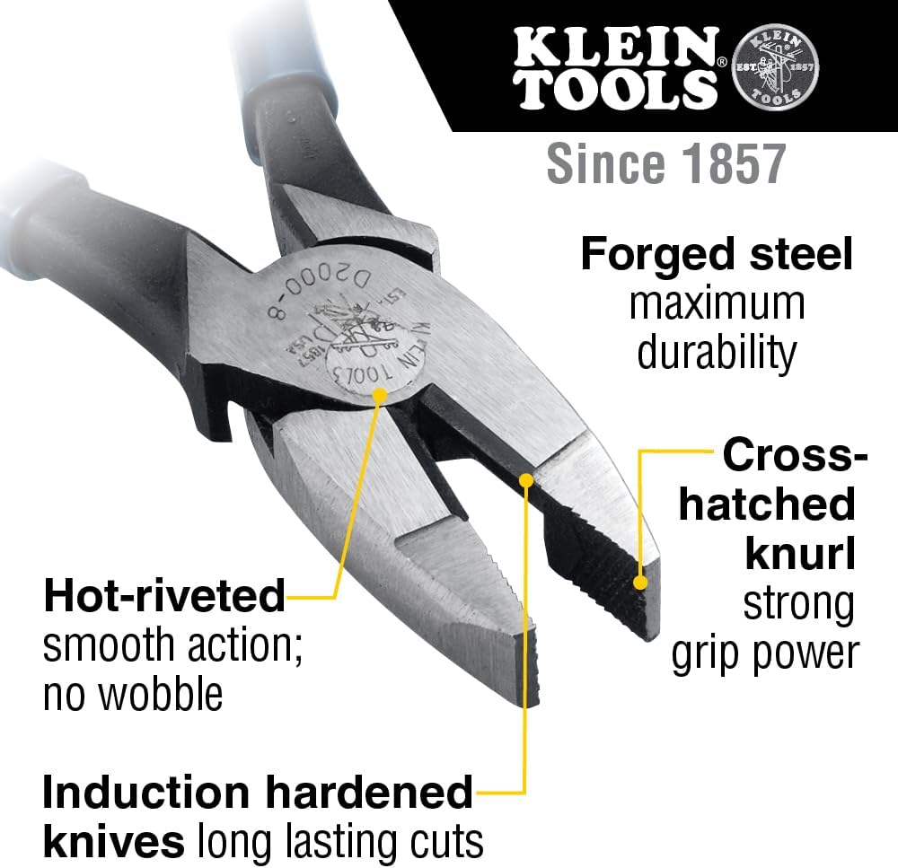 Klein Tools D2000 – 8 Tronchese robusto, blu reale - immagine 2